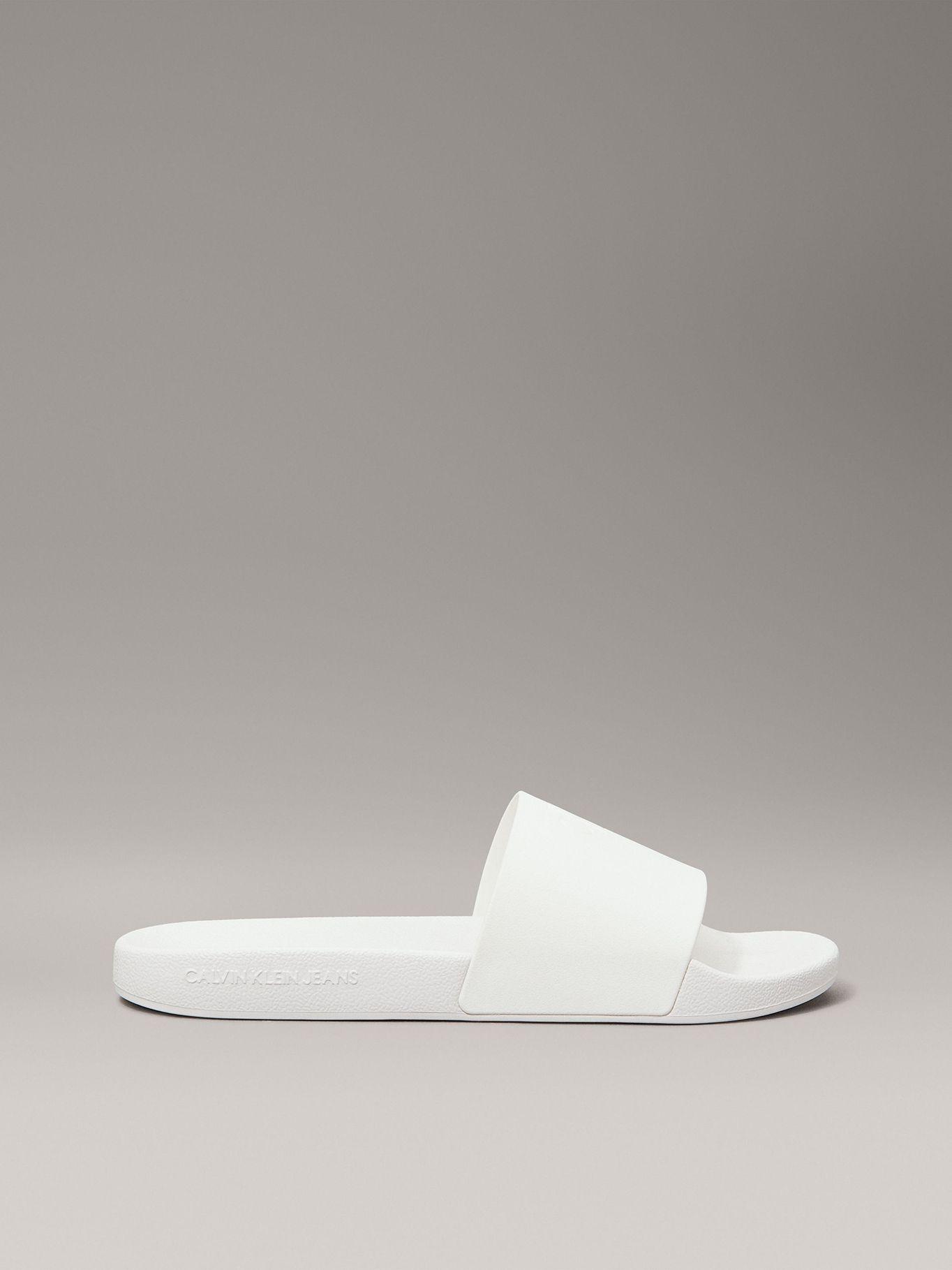 Sandalias Slide Monogram Blanco Calvin Klein-4