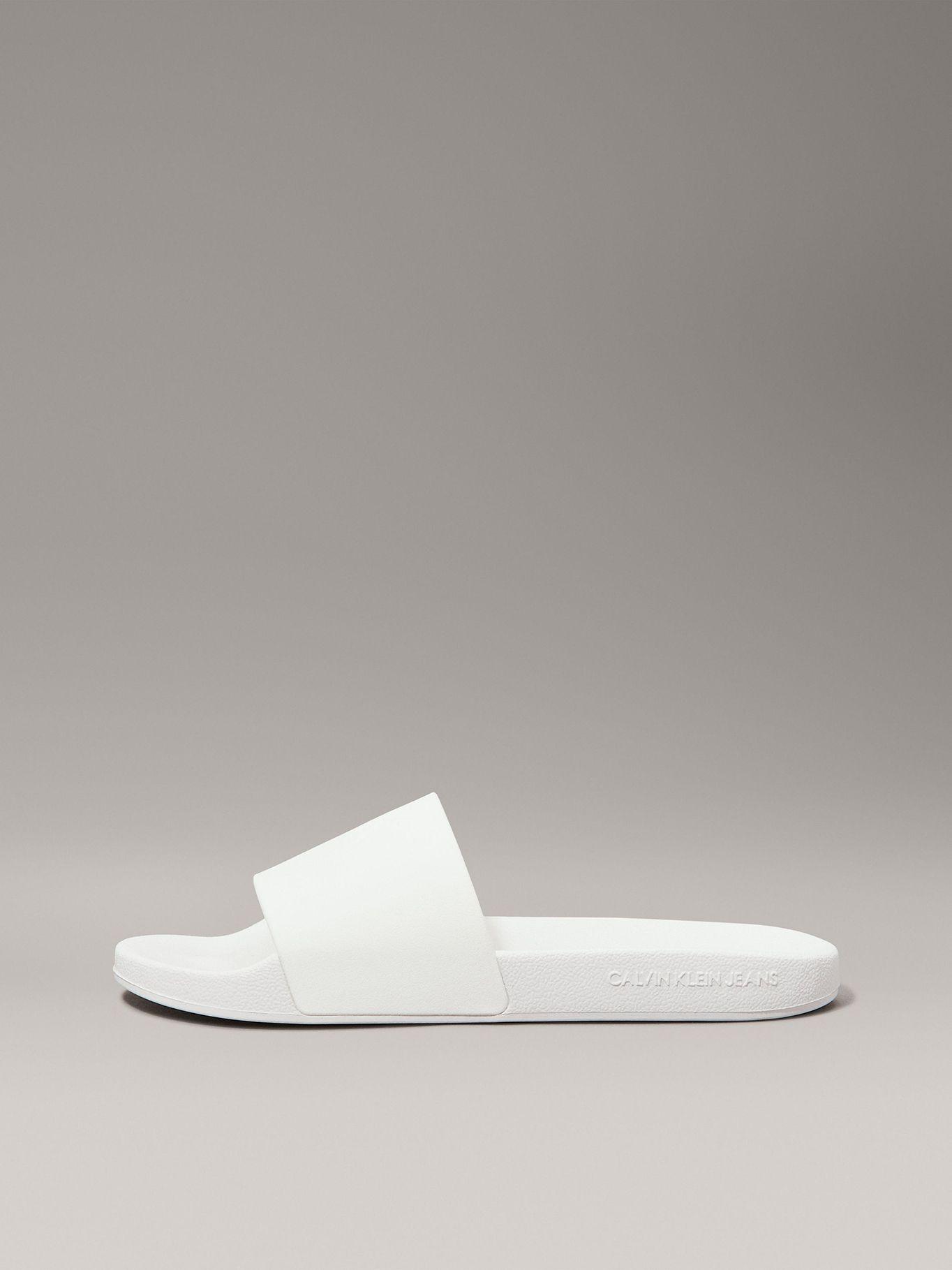 Sandalias Slide Monogram Blanco Calvin Klein-5