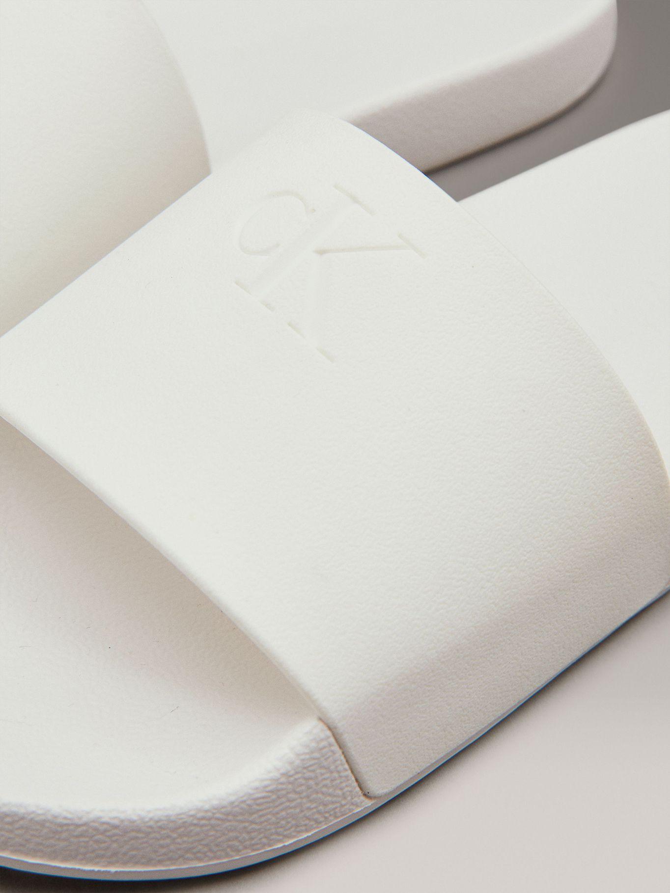 Sandalias Slide Monogram Blanco Calvin Klein-6