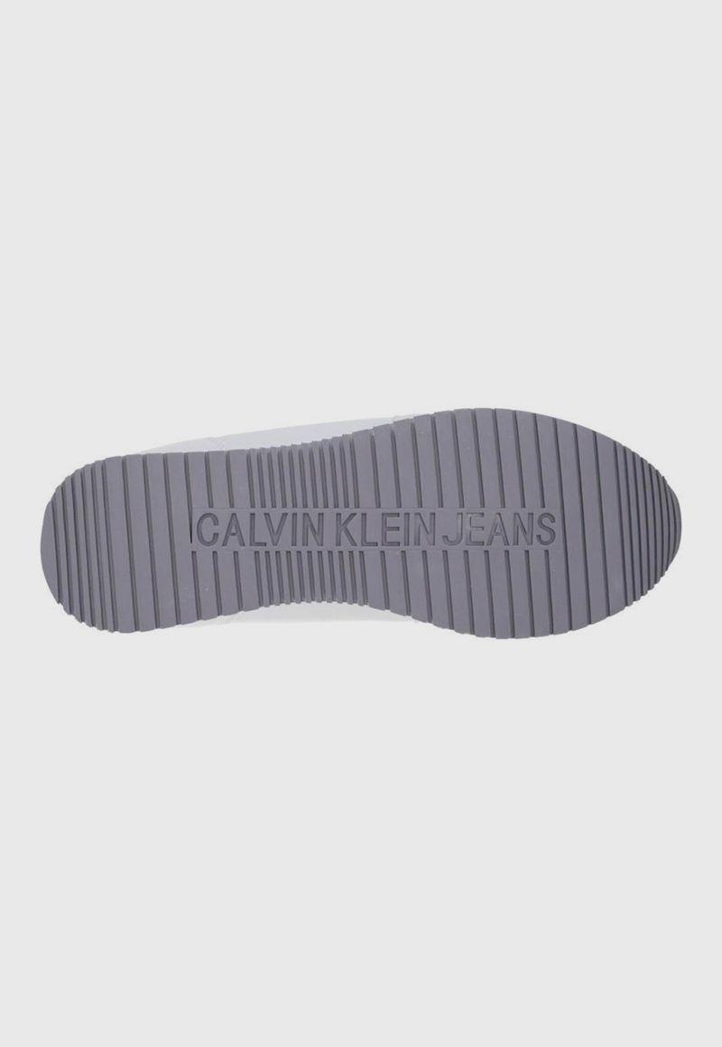 Zapatilla de Cuero Runner Sock Laceup Gris Calvin Klein-5