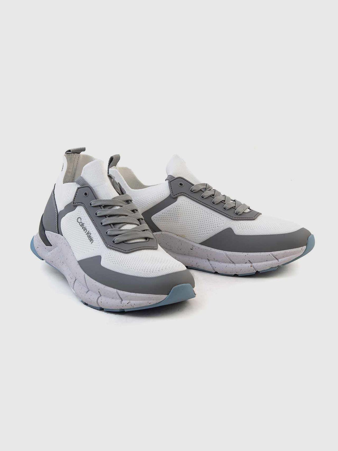Zapatilla Low Top Lace Up Knit Blanco Calvin Klein-0