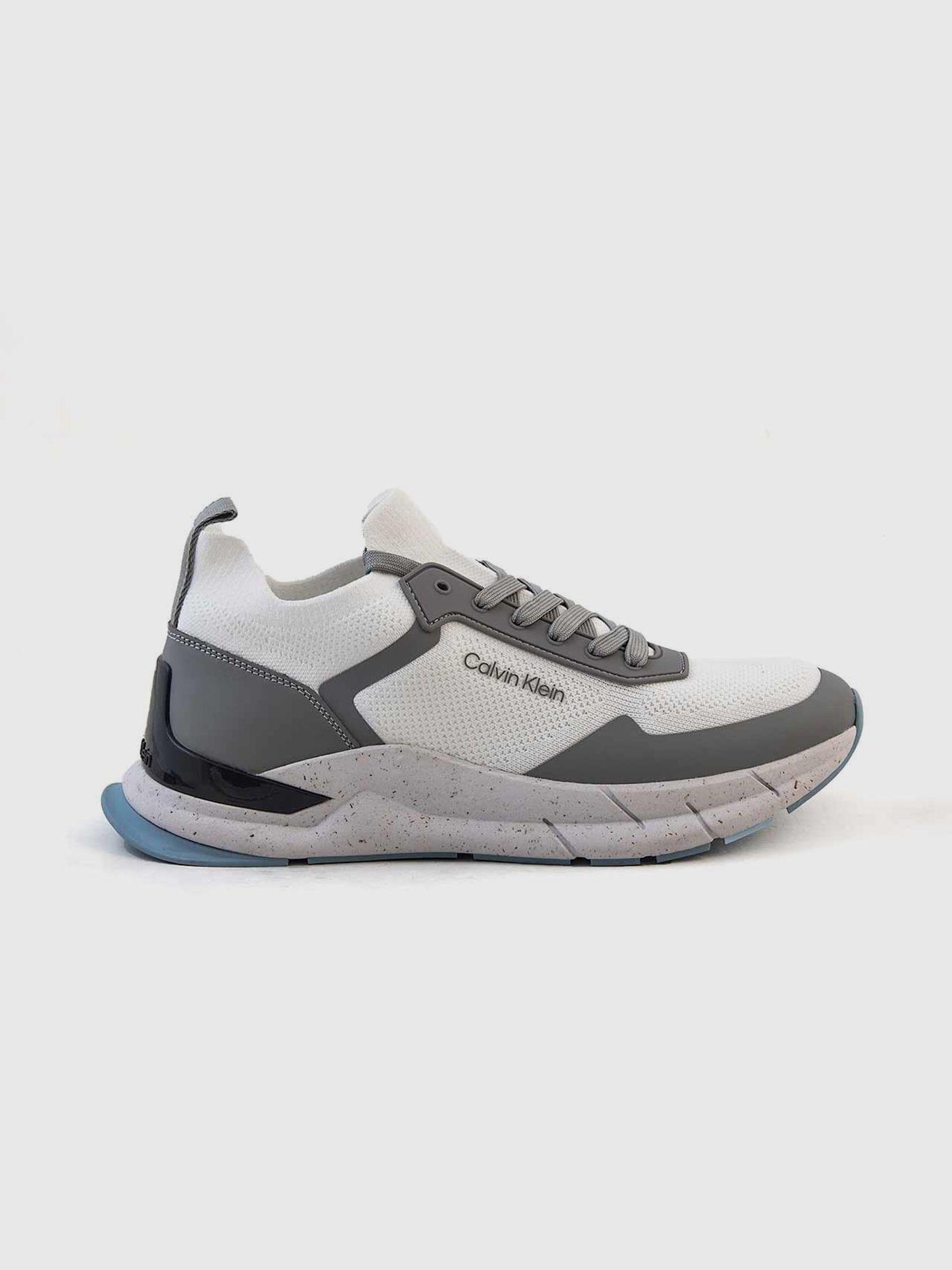 Zapatilla Low Top Lace Up Knit Blanco Calvin Klein-3