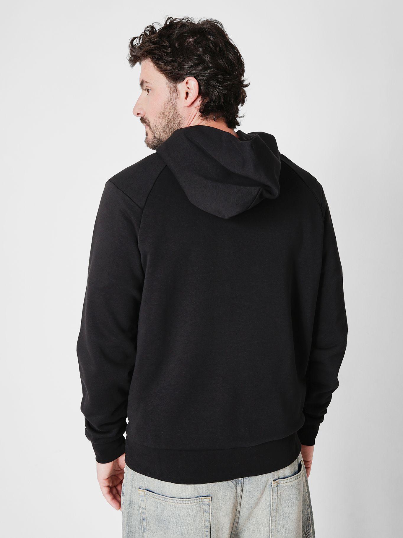 Polerón con Gorro Algodón Modal  Negro Calvin Klein-2