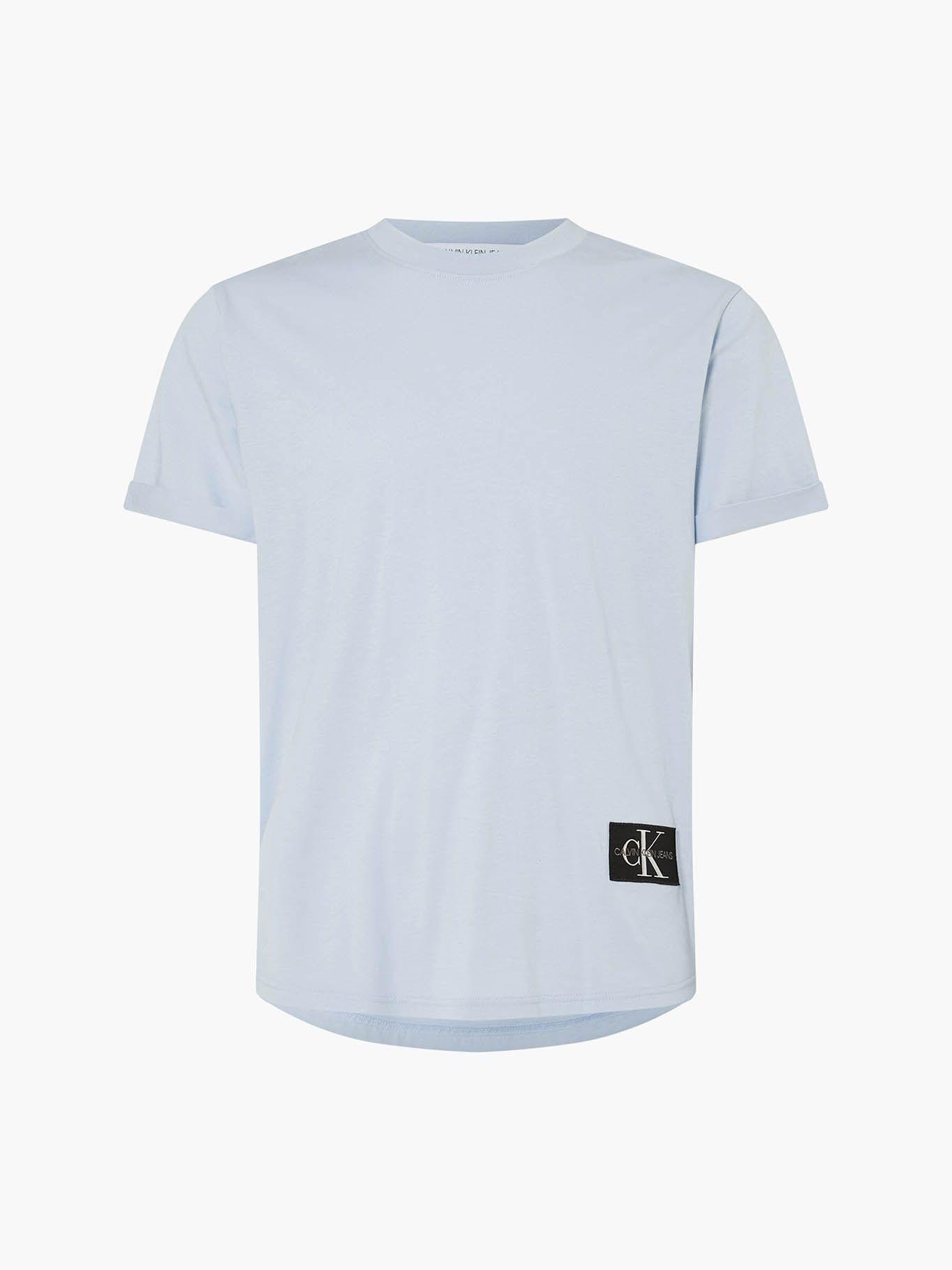 Polera Badge Turn Celeste Calvin Klein-4