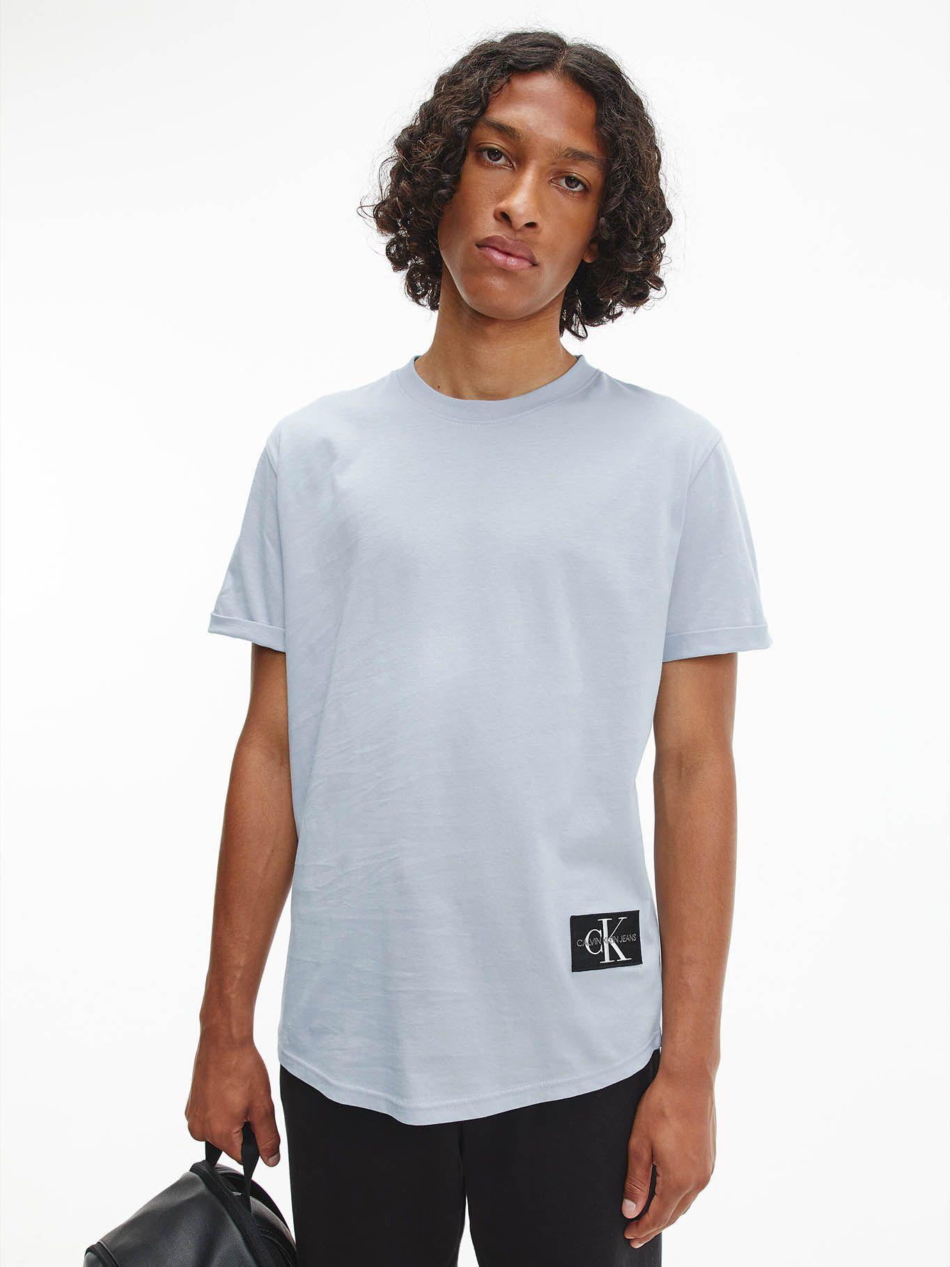Polera Badge Turn Celeste Calvin Klein-0