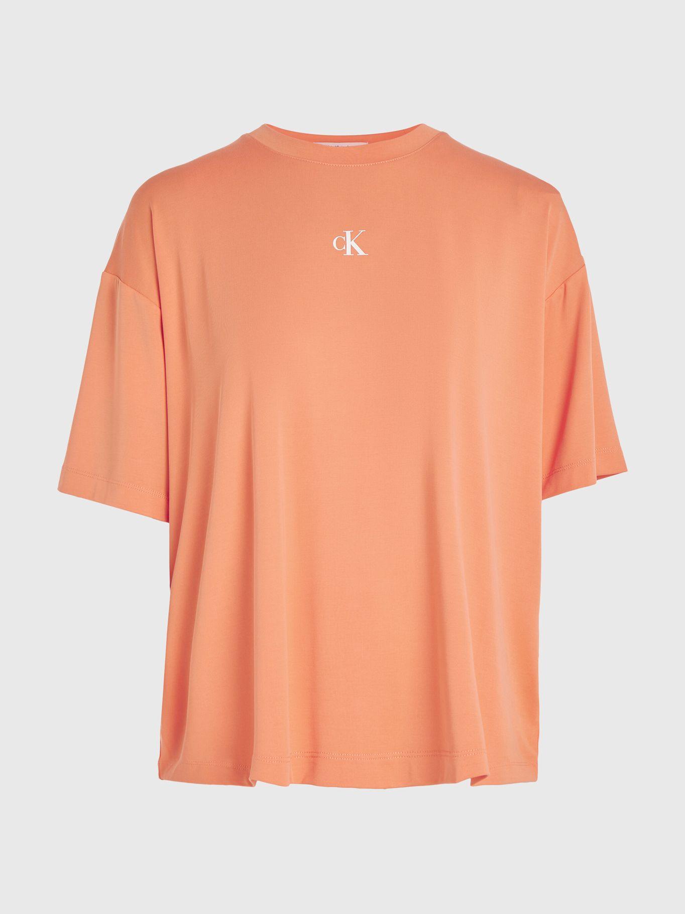 Polera Back Boyfriend  Naranja Calvin Klein-4