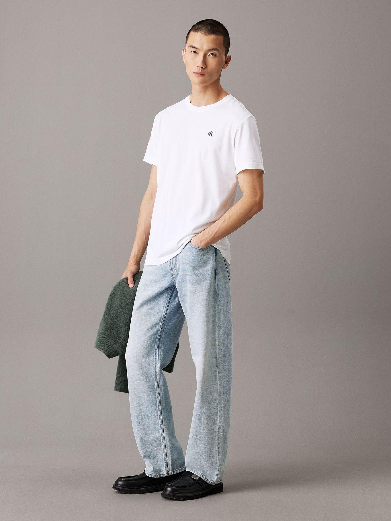 Polera con logo en la parte trasera Blanco Calvin Klein-1