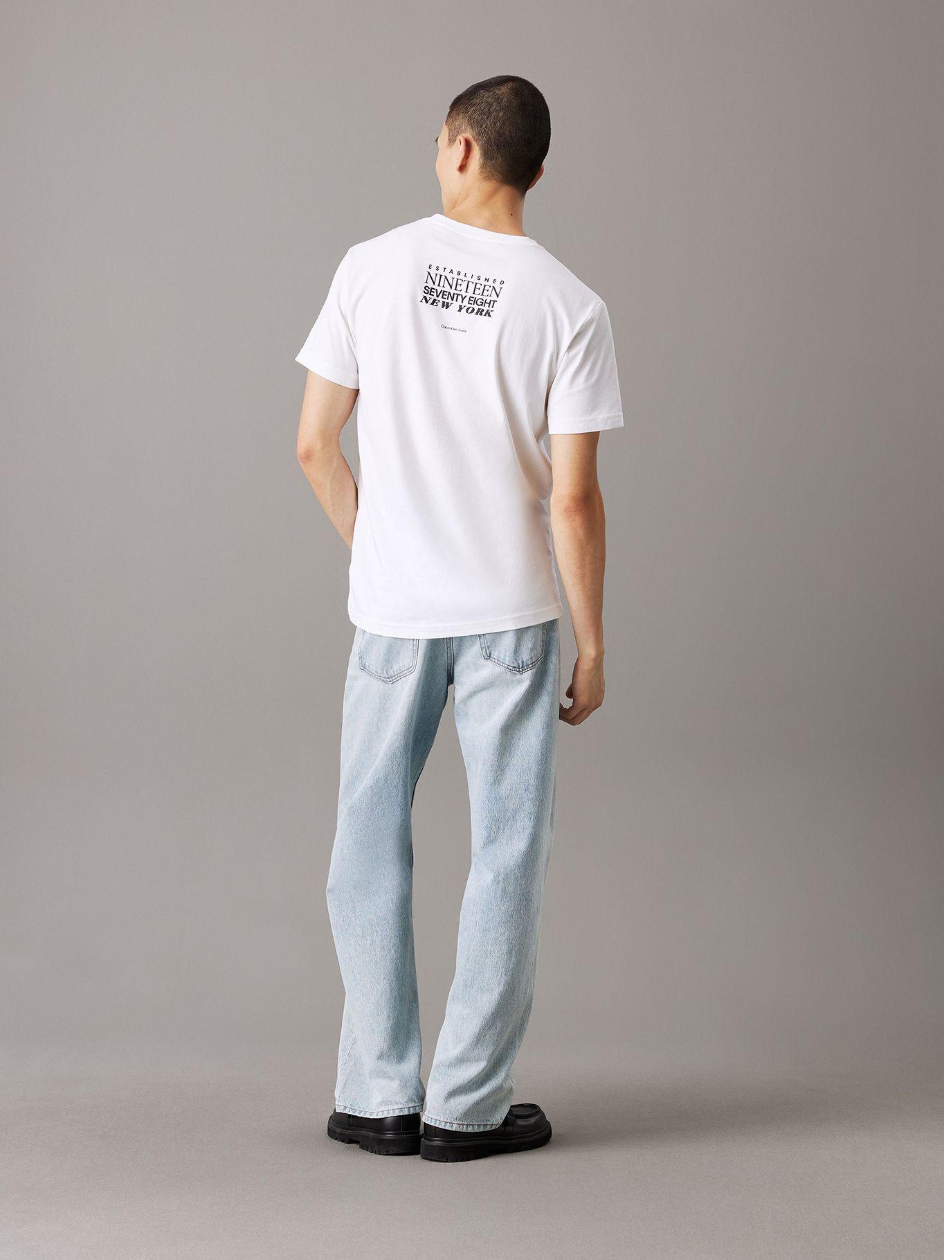 Polera con logo en la parte trasera Blanco Calvin Klein-2