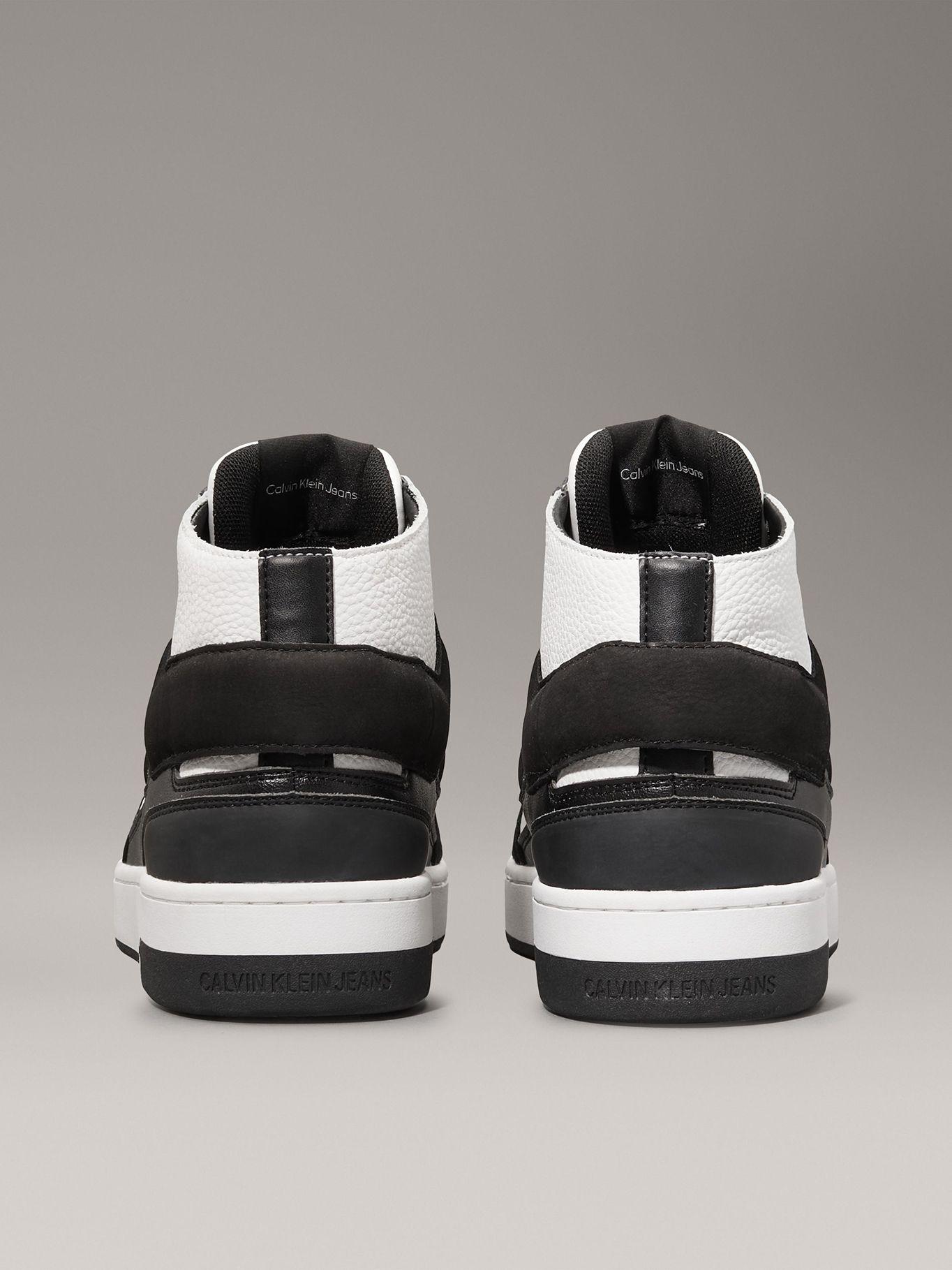 Zapatillas de Cuero Basket Mid Negro Calvin Klein-1