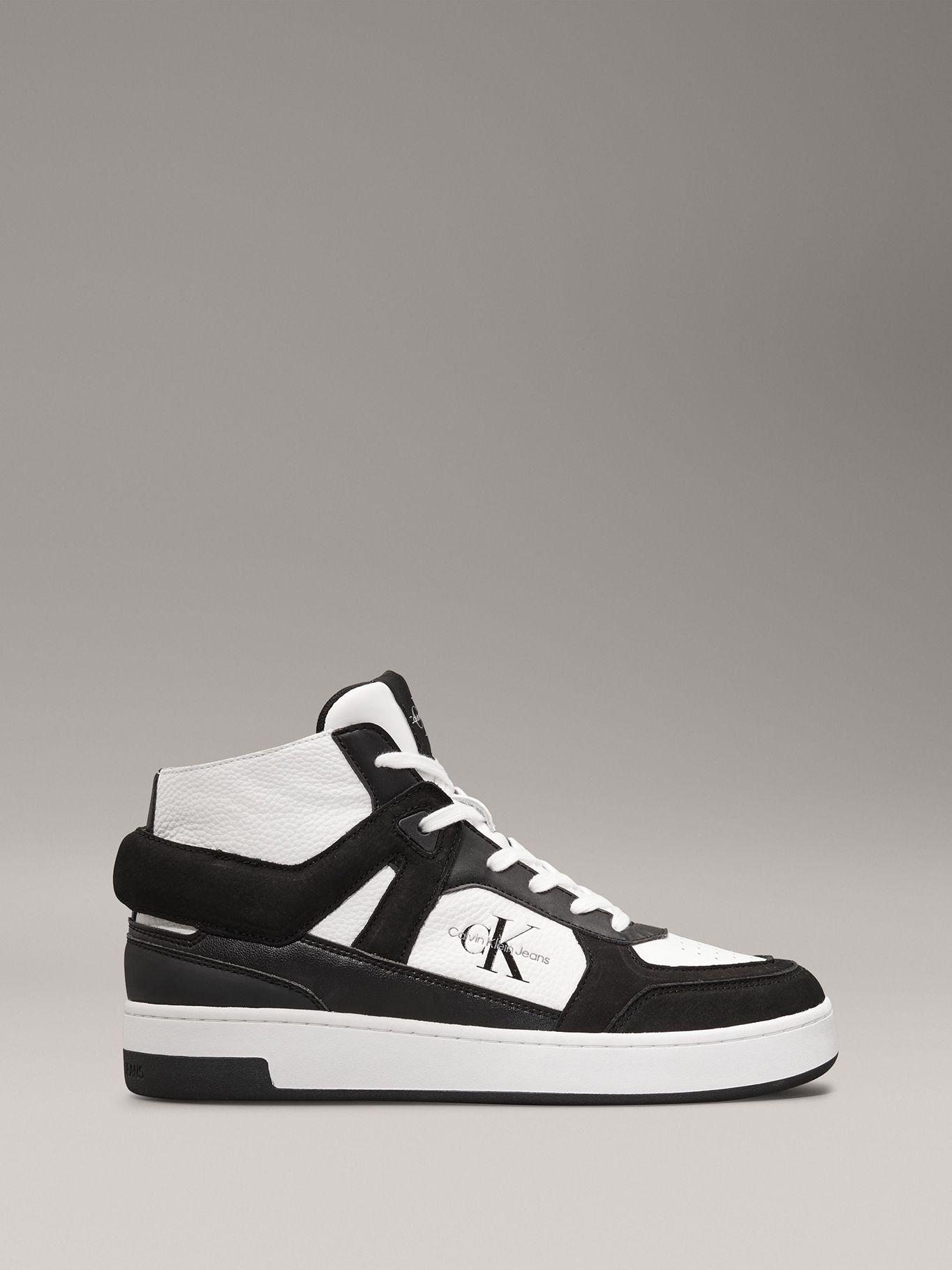 Zapatillas de Cuero Basket Mid Negro Calvin Klein-4