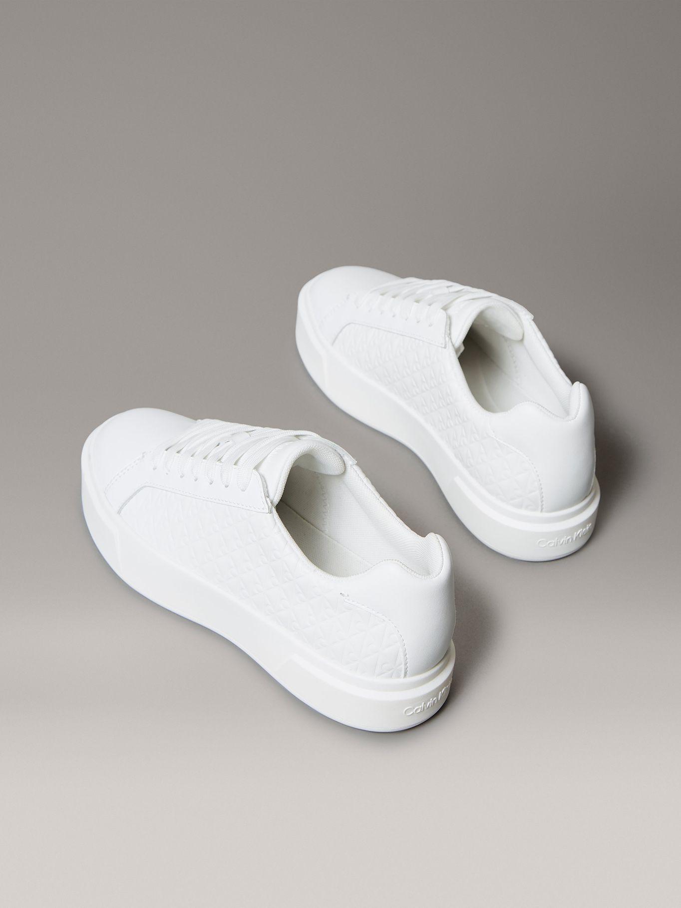 Zapatillas Basket en Cuero Blanco Calvin Klein-1