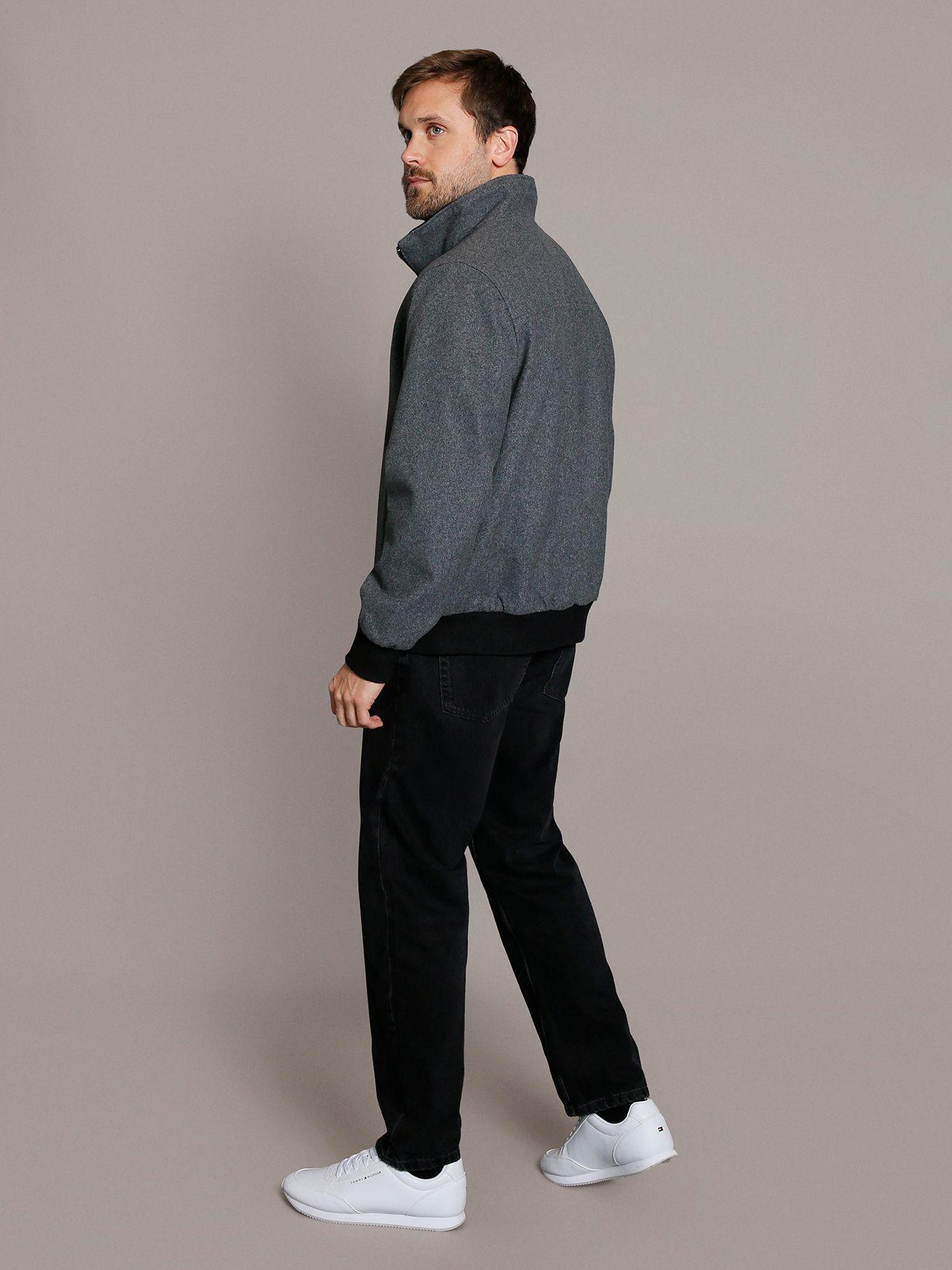 Chaqueta Wool Bomber Gris Calvin Klein-3
