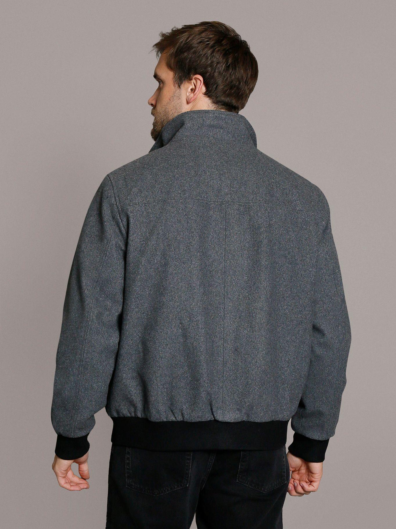Chaqueta Wool Bomber Gris Calvin Klein-4