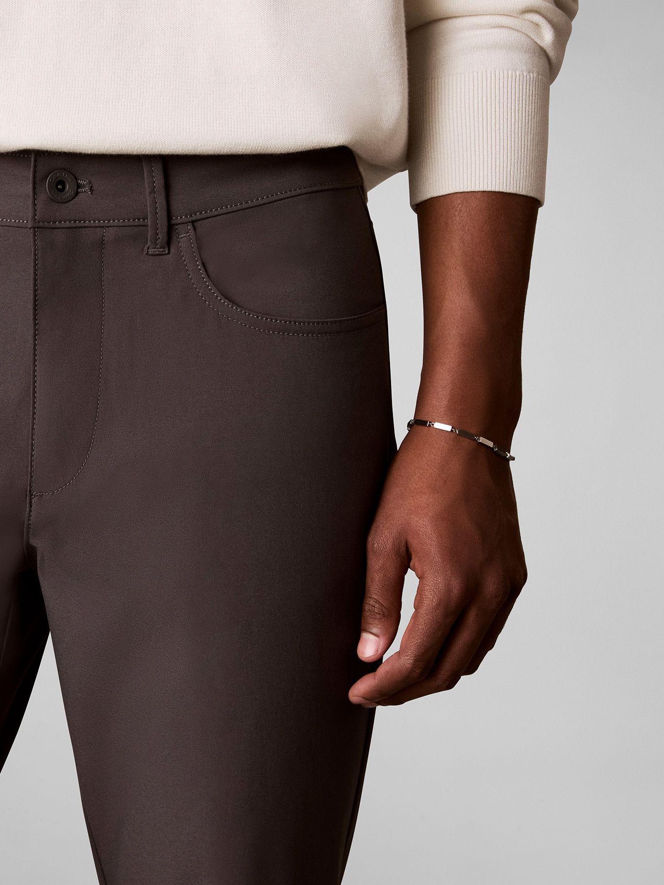Pantalón Stretch Slim Gris Calvin Klein-2