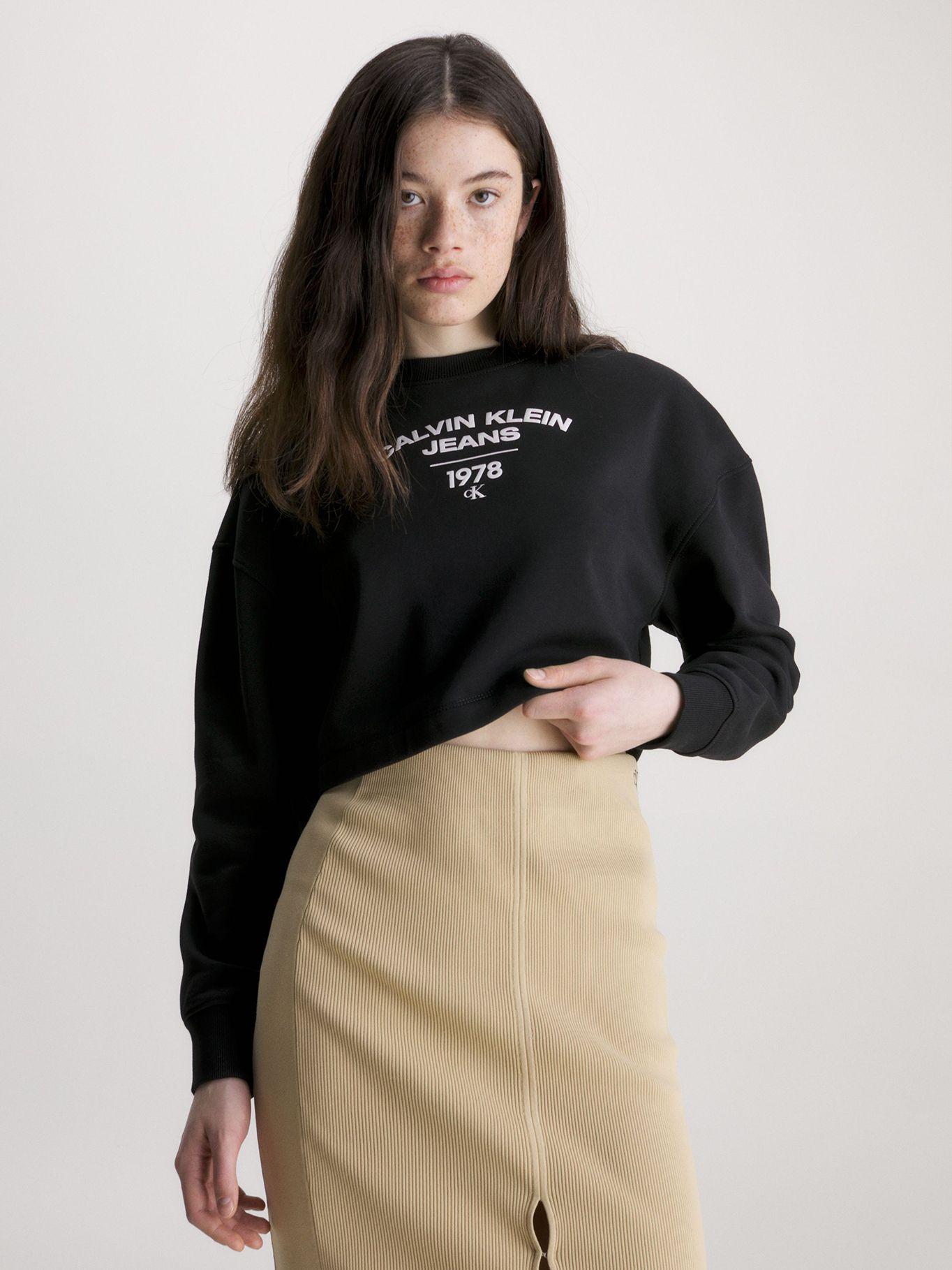 Polerón Universiraria Varsity Negro Calvin Klein-0