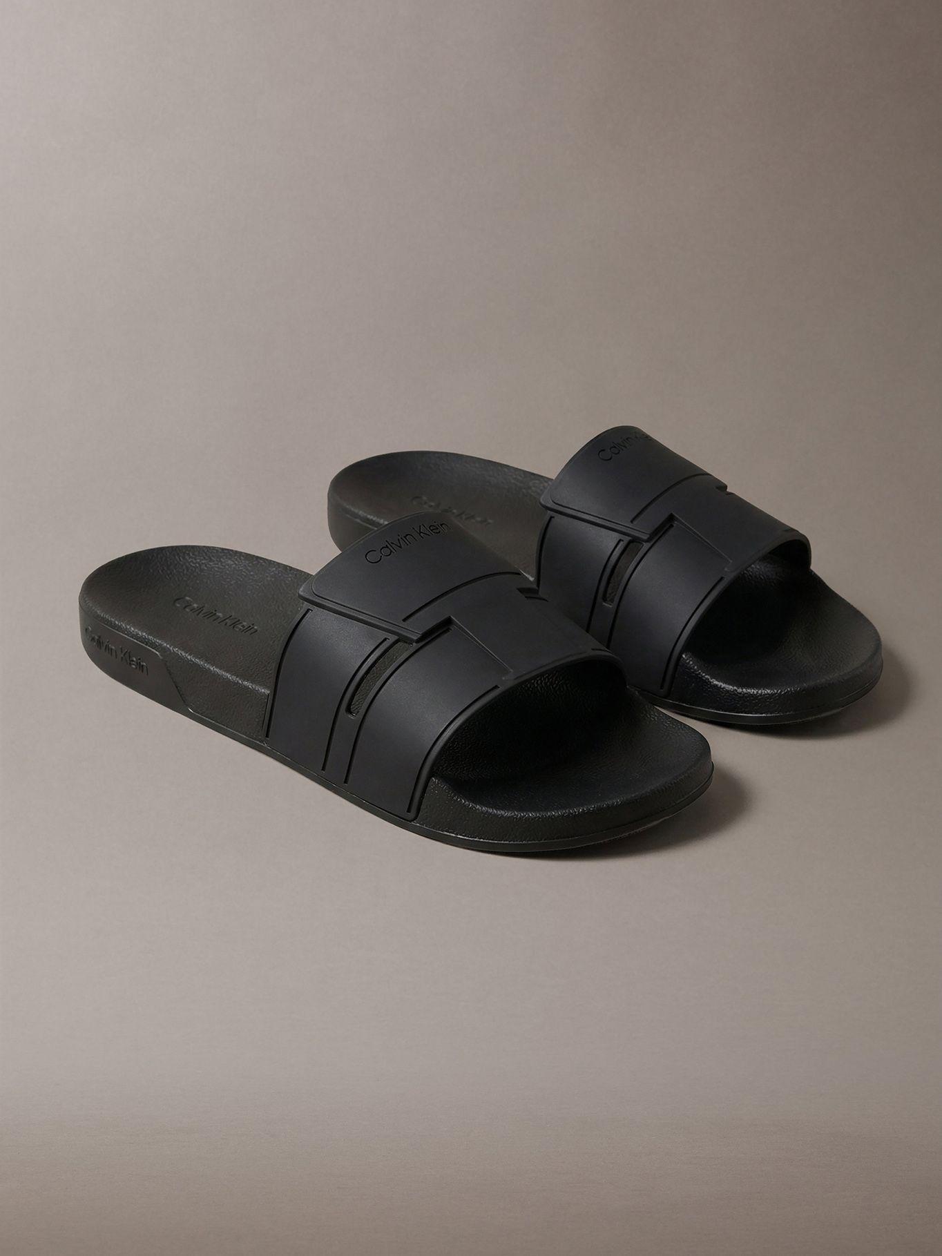 Sandalias de Doble Tira Negro Calvin Klein-0