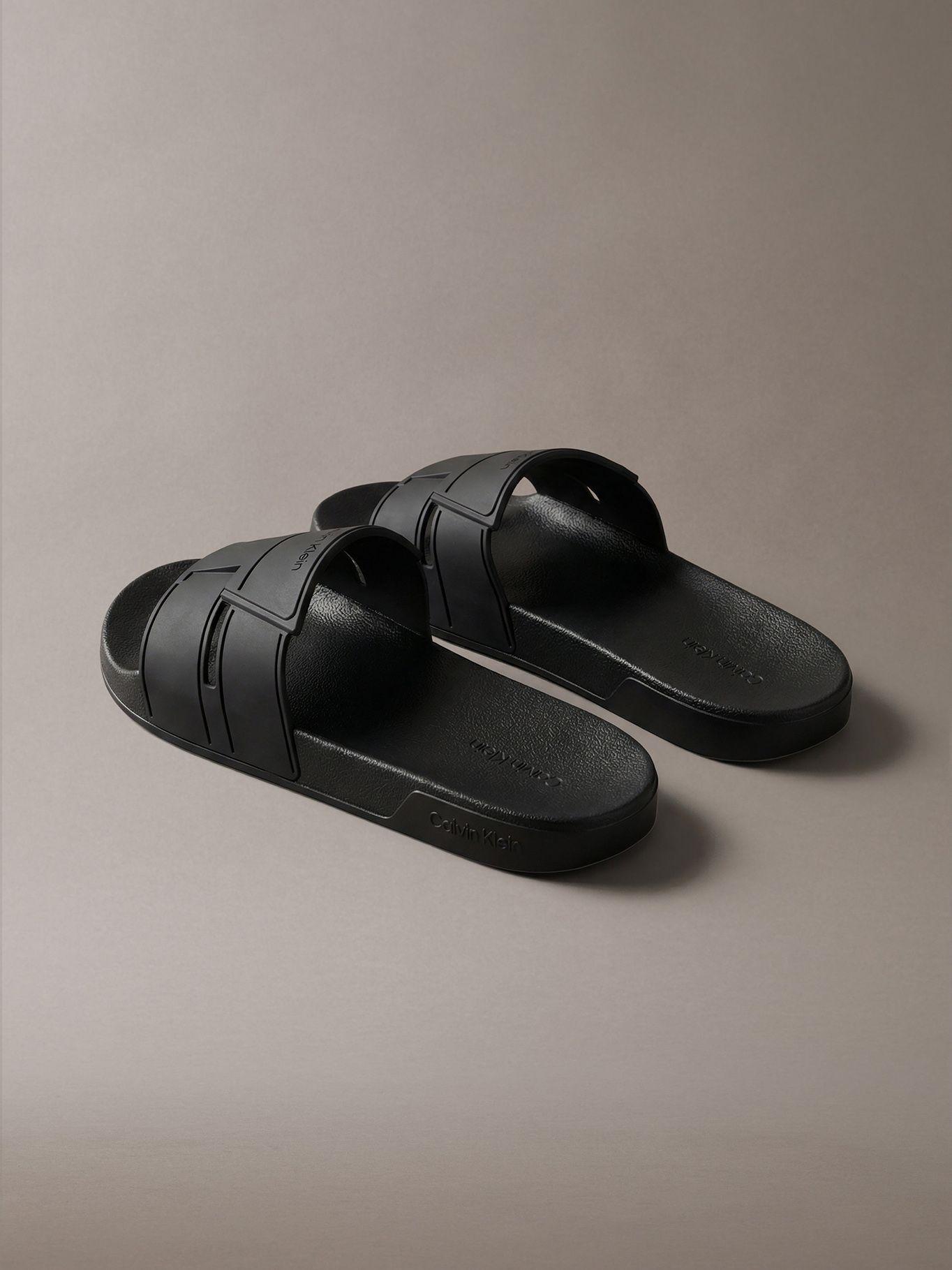 Sandalias de Doble Tira Negro Calvin Klein-1