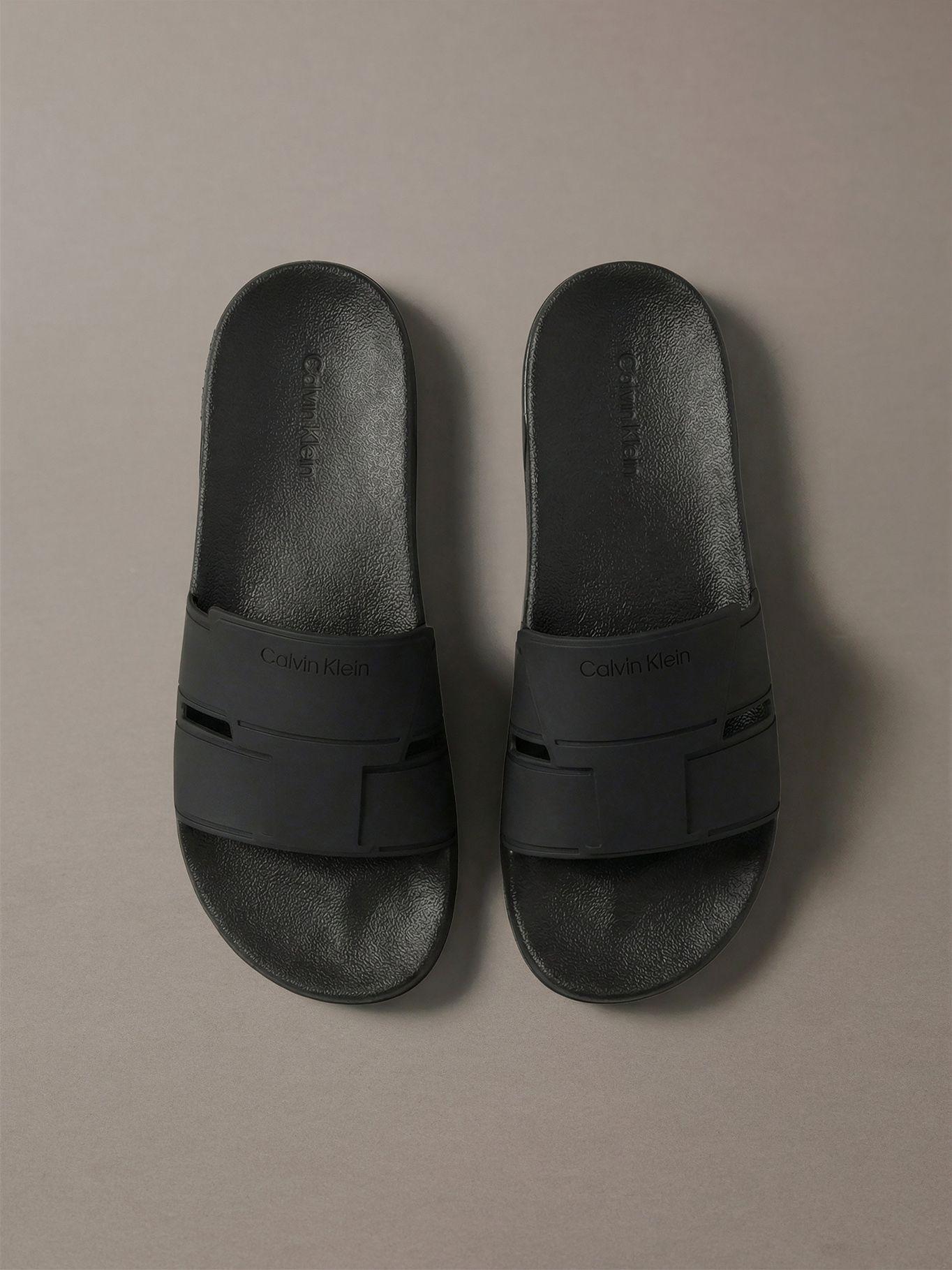 Sandalias de Doble Tira Negro Calvin Klein-3