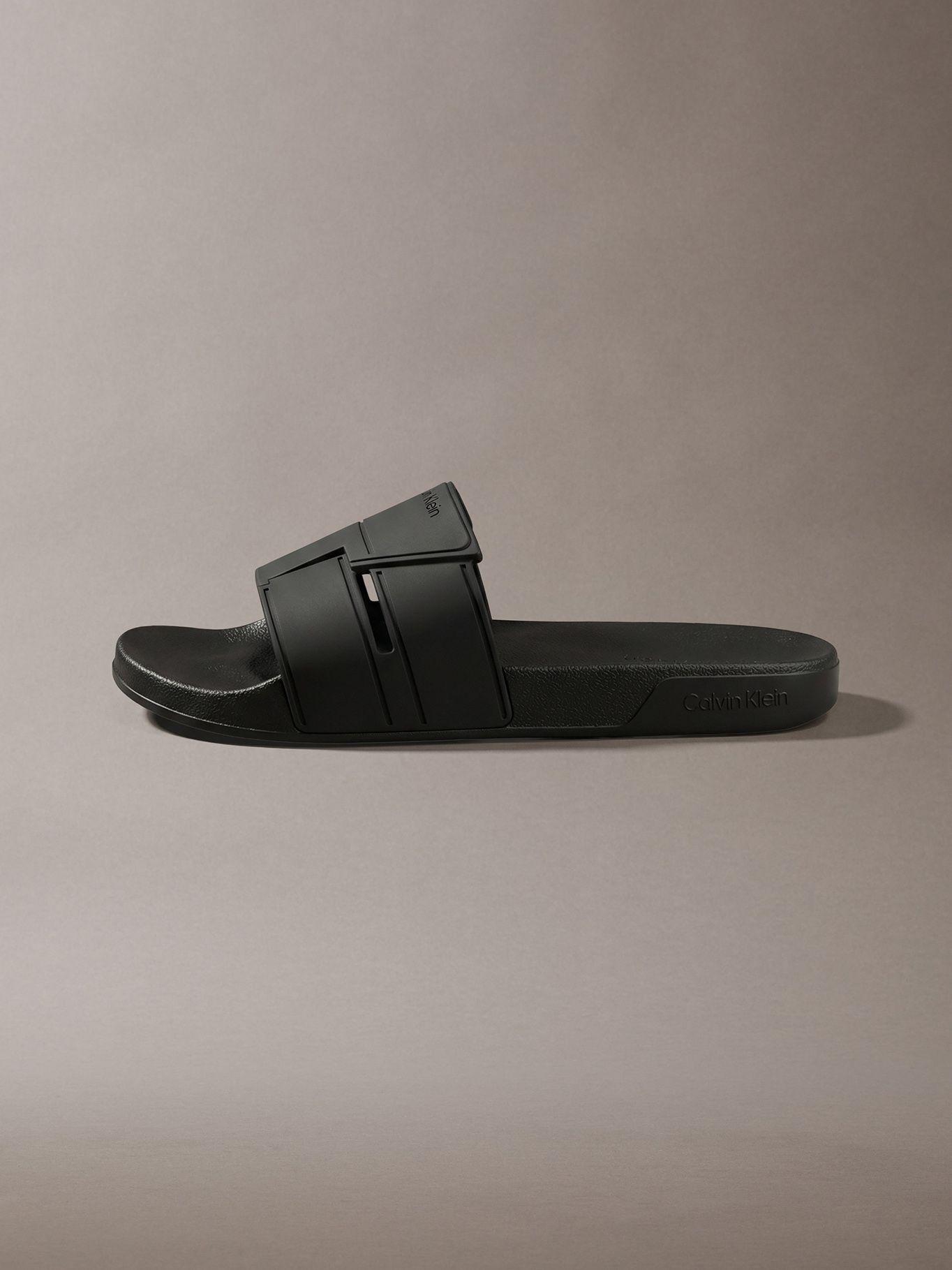 Sandalias de Doble Tira Negro Calvin Klein-5