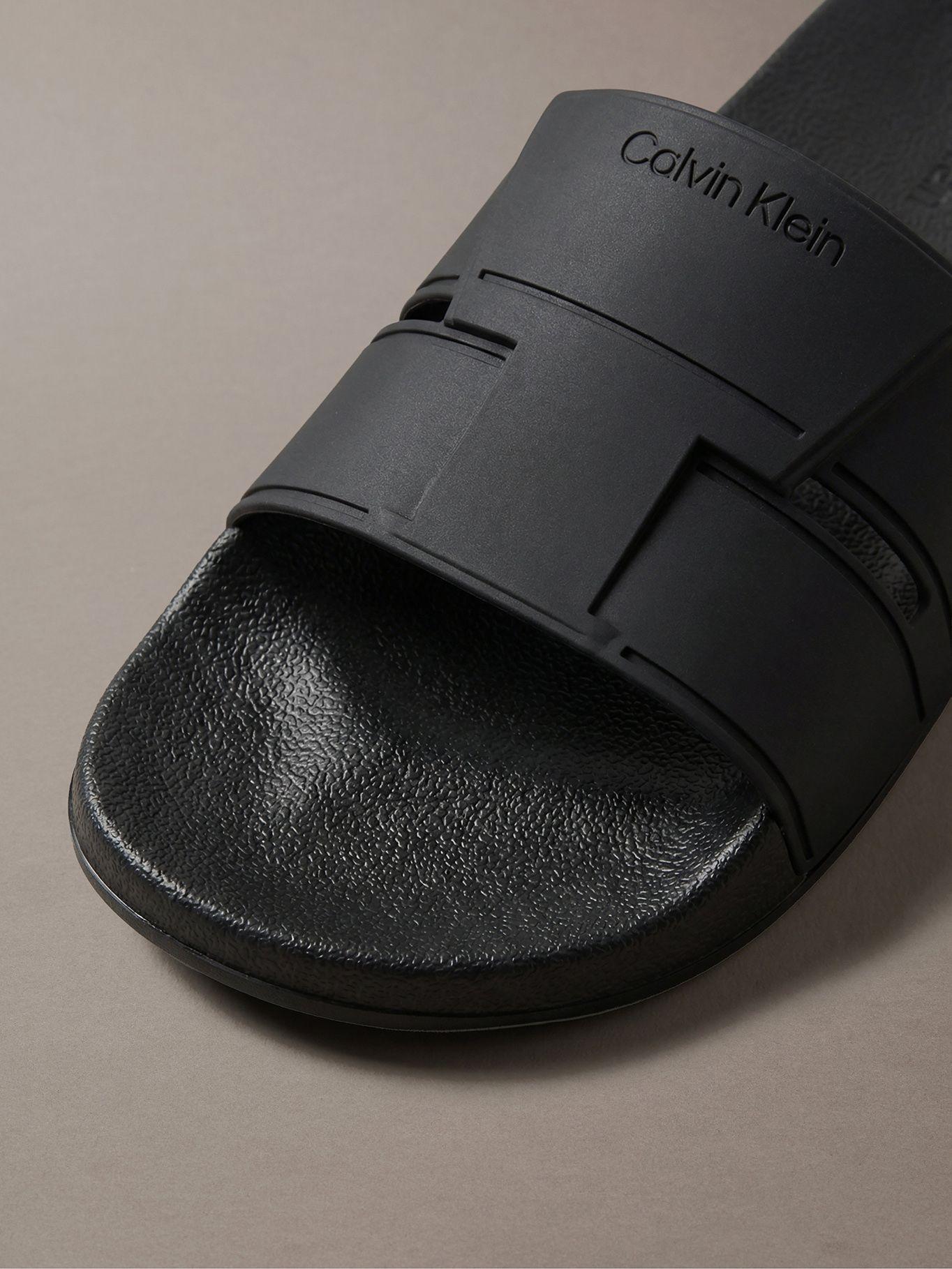 Sandalias de Doble Tira Negro Calvin Klein-6