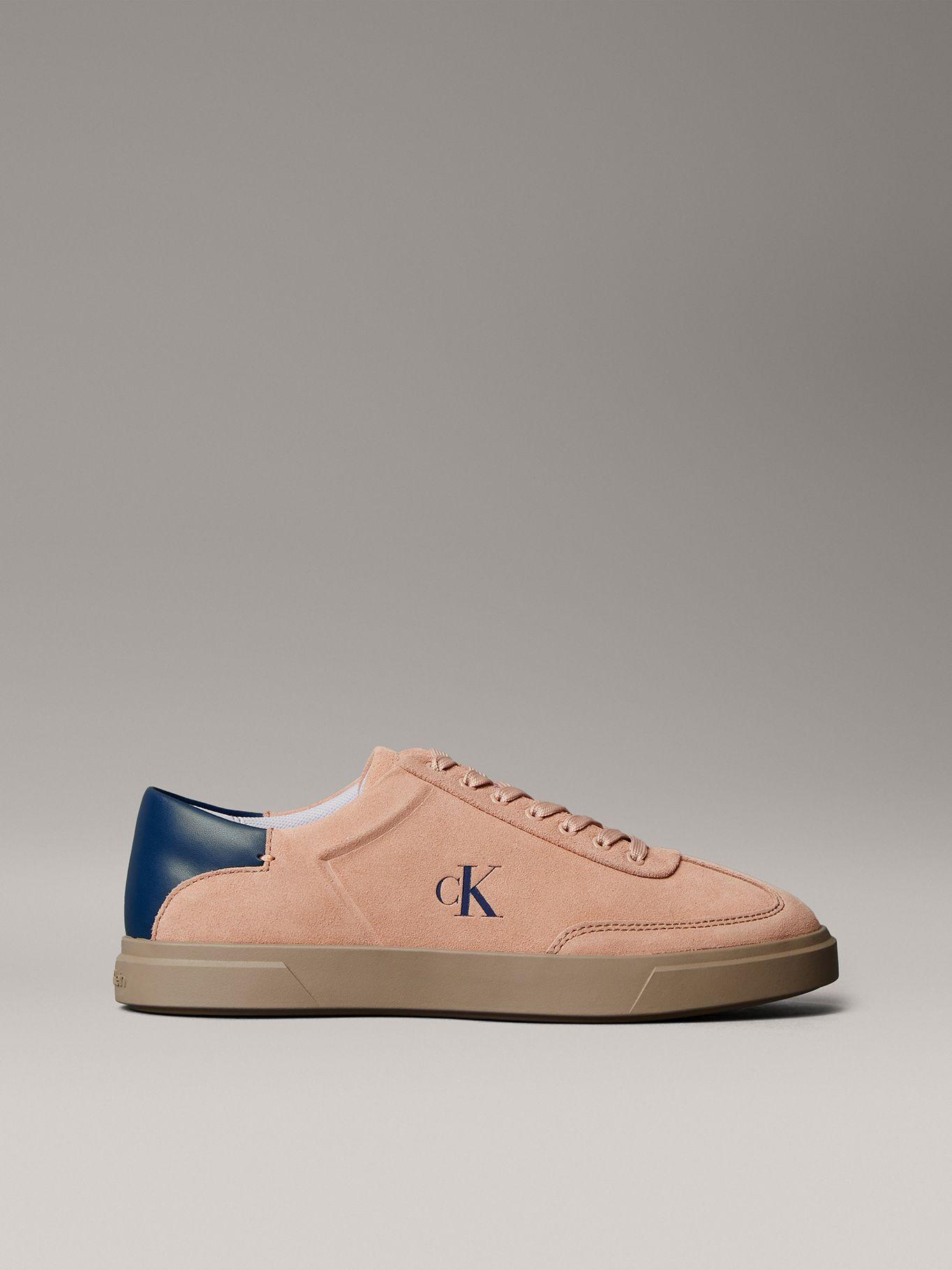 Zapatillas de Ante Caña Baja Rosado Calvin Klein Mujer-4
