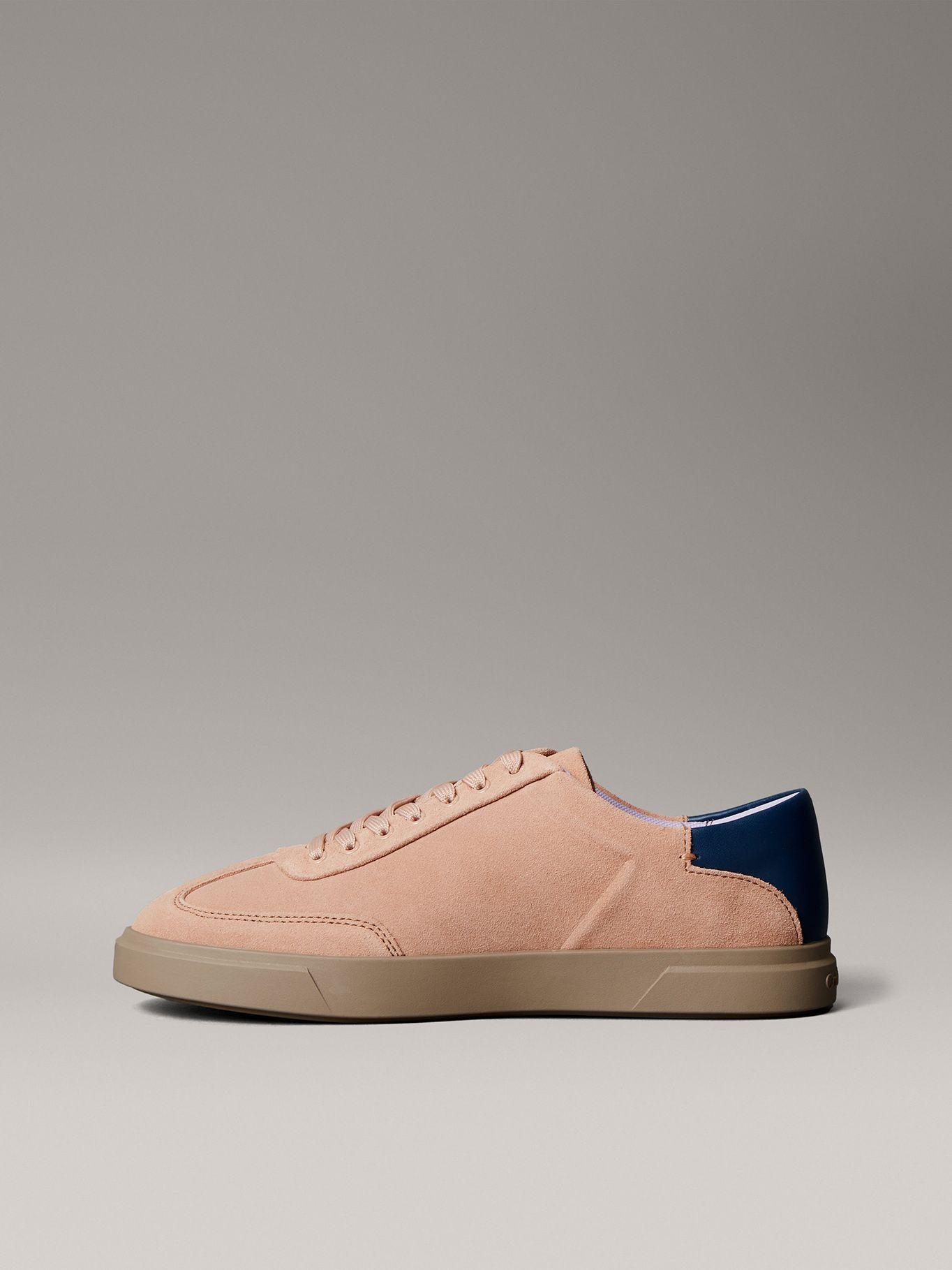 Zapatillas de Ante Caña Baja Rosado Calvin Klein Mujer-5