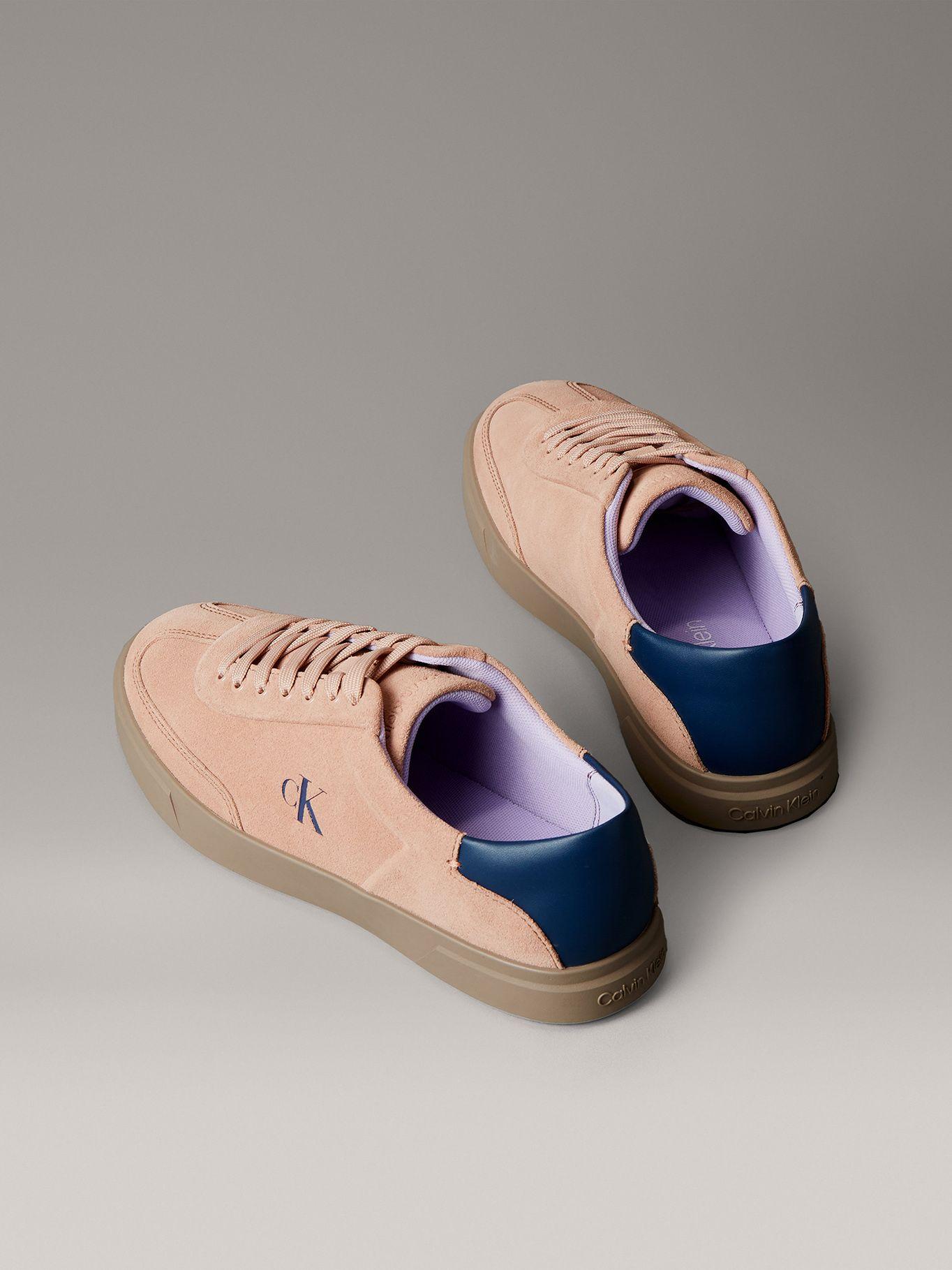 Zapatillas de Ante de Caña Baja Rosado Calvin Klein-1