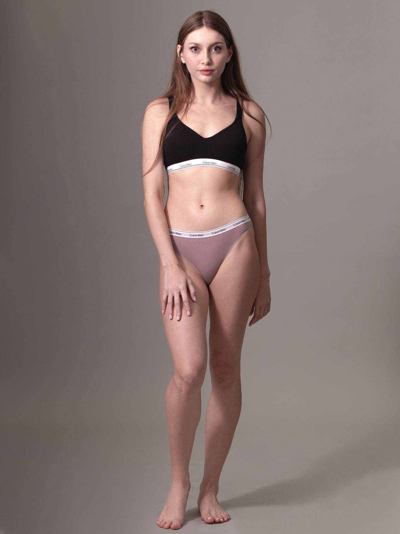 Calzón Mujer Bikini Modern Logo Lila Calvin Klein-1