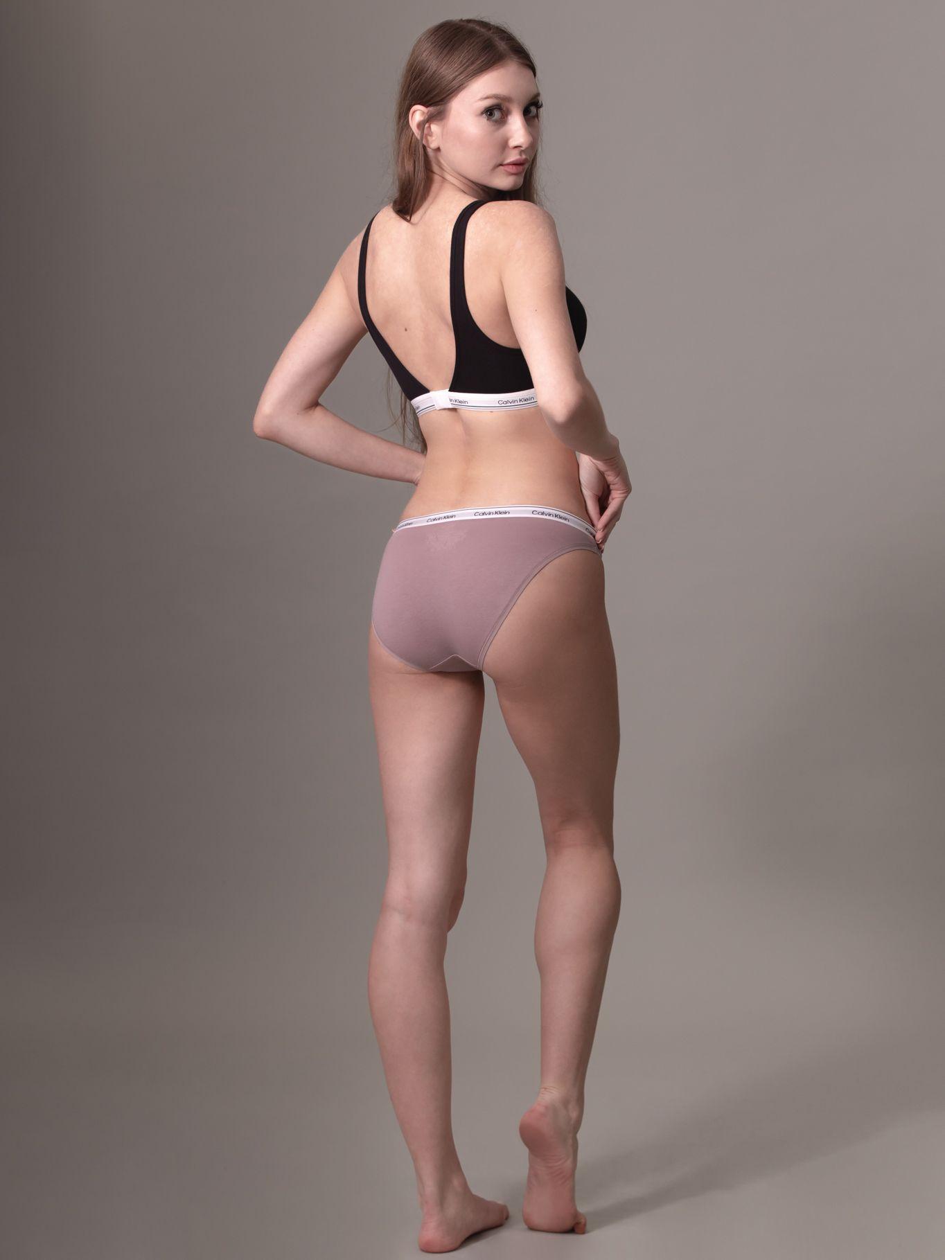 Calzón Mujer Bikini Modern Logo Lila Calvin Klein-2
