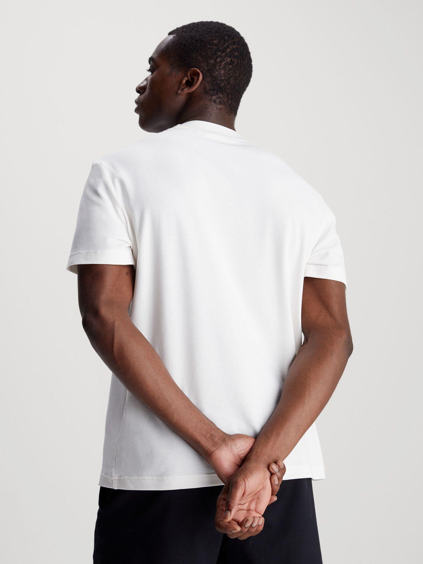 Polera Thermo Tech Pique Blanco Calvin Klein-2