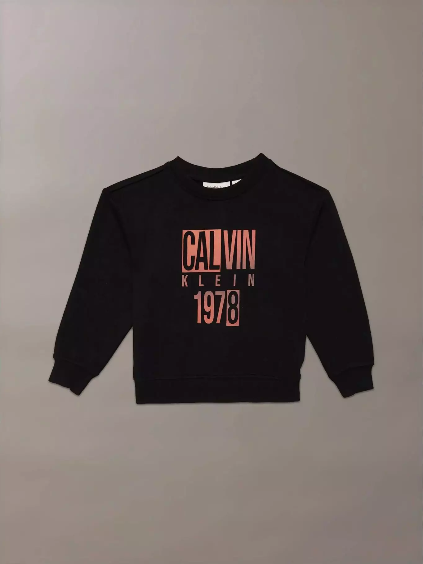 Polerón Niño Gradient Graphic Negro Calvin Klein-0