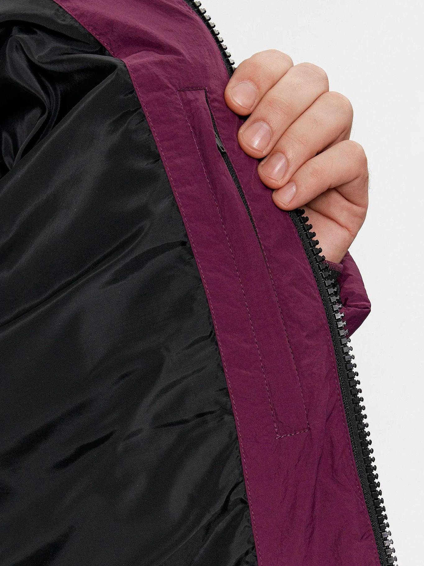 Parka Crinkle Nylon Puffer Morado Calvin Klein-6
