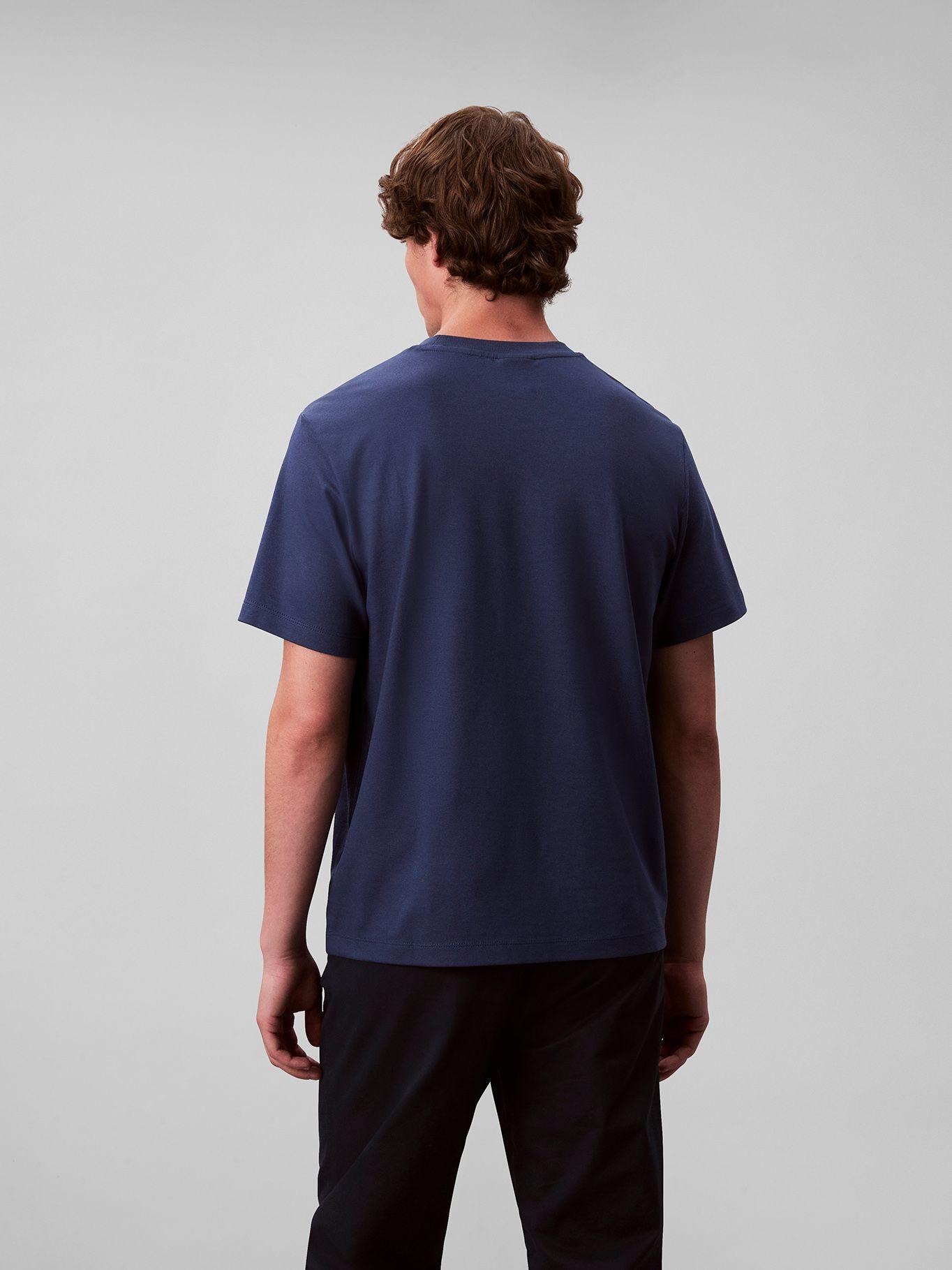 Polera Stretch con Nano Logo Azul Calvin Klein-2