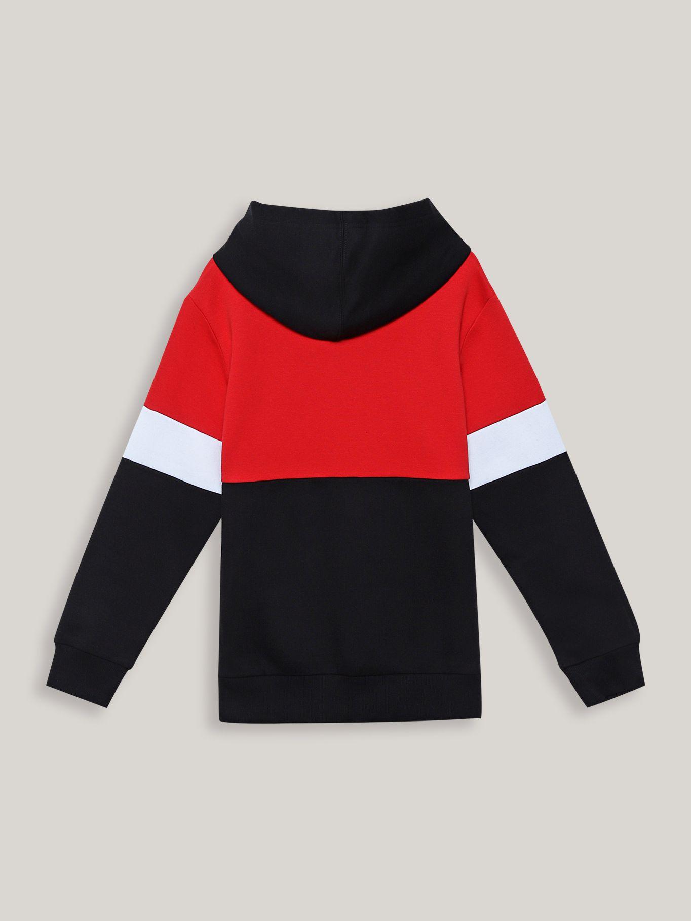 Polerón con Gorro Niño Blocked Rojo Calvin Klein-1