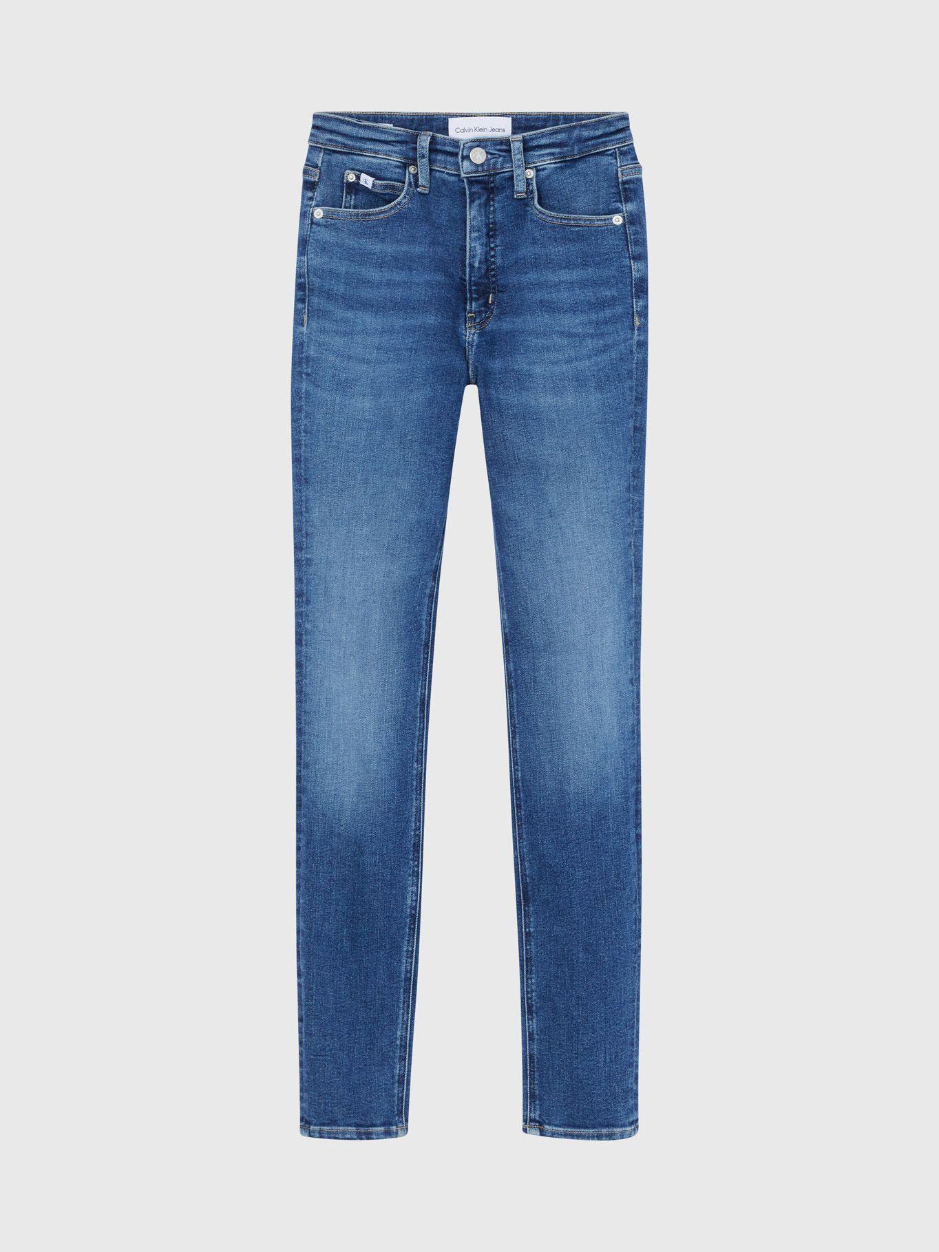 Jeans High Rise Skinny Azul-4