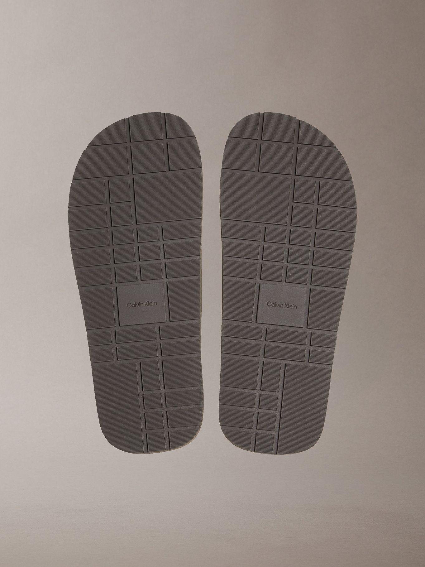 Sandalias Tiras Estampado Emblema Crema Calvin Klein-3