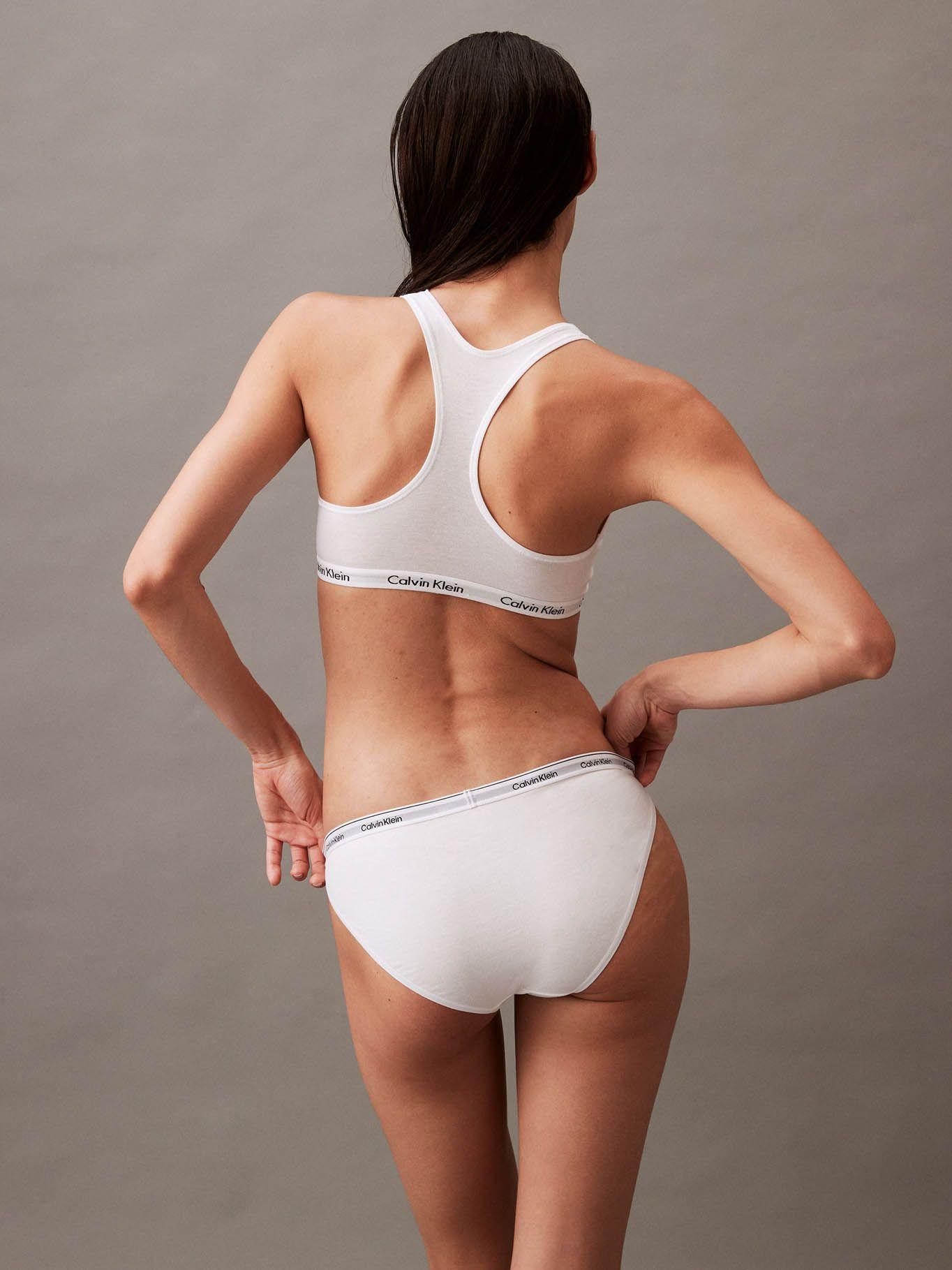 Calzón Bikini Modern Logo Blanco Calvin Klein-4