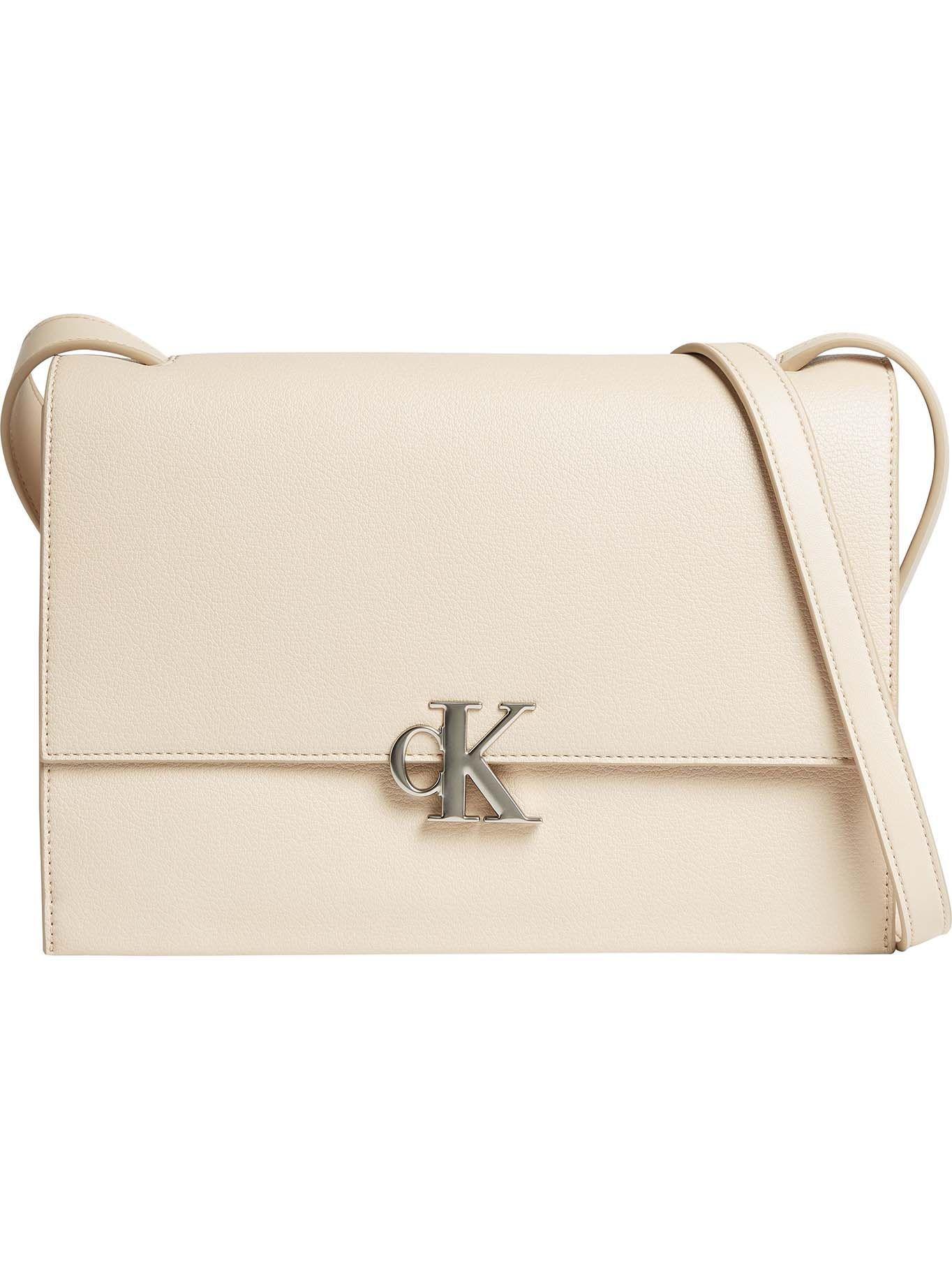 Cartera Xbody Minimal Monogram Crema Calvin Klein-0