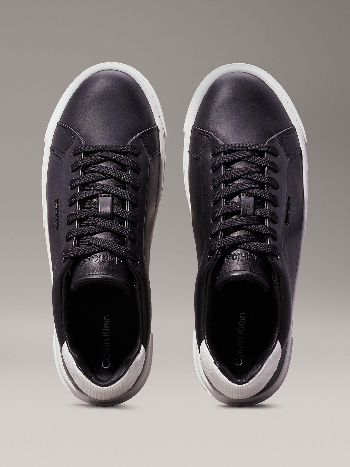 Zapatillas de Cuero Cupsole Lace Up Negro Calvin Klein-2