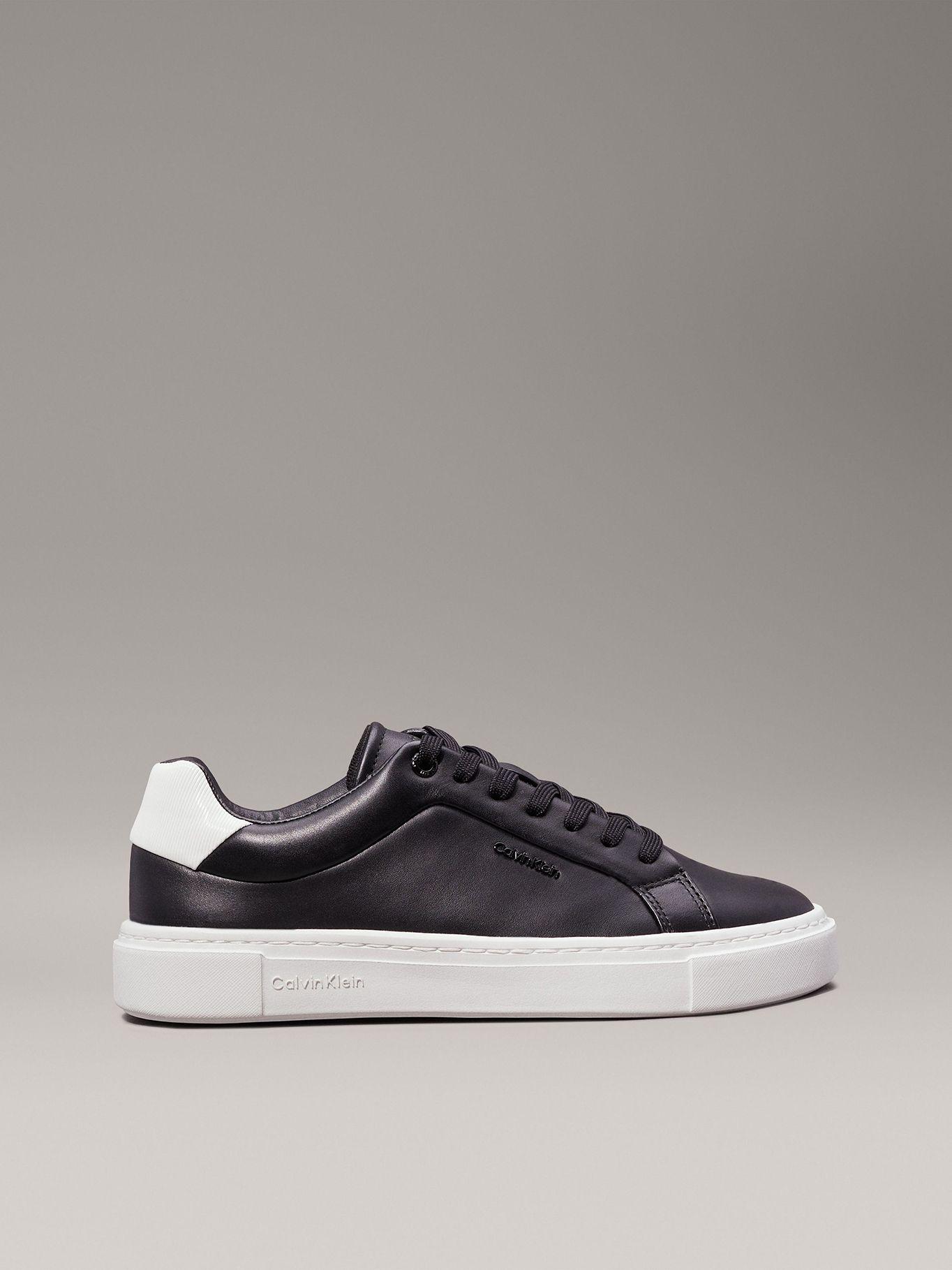 Zapatillas de Cuero Cupsole Lace Up Negro Calvin Klein-4