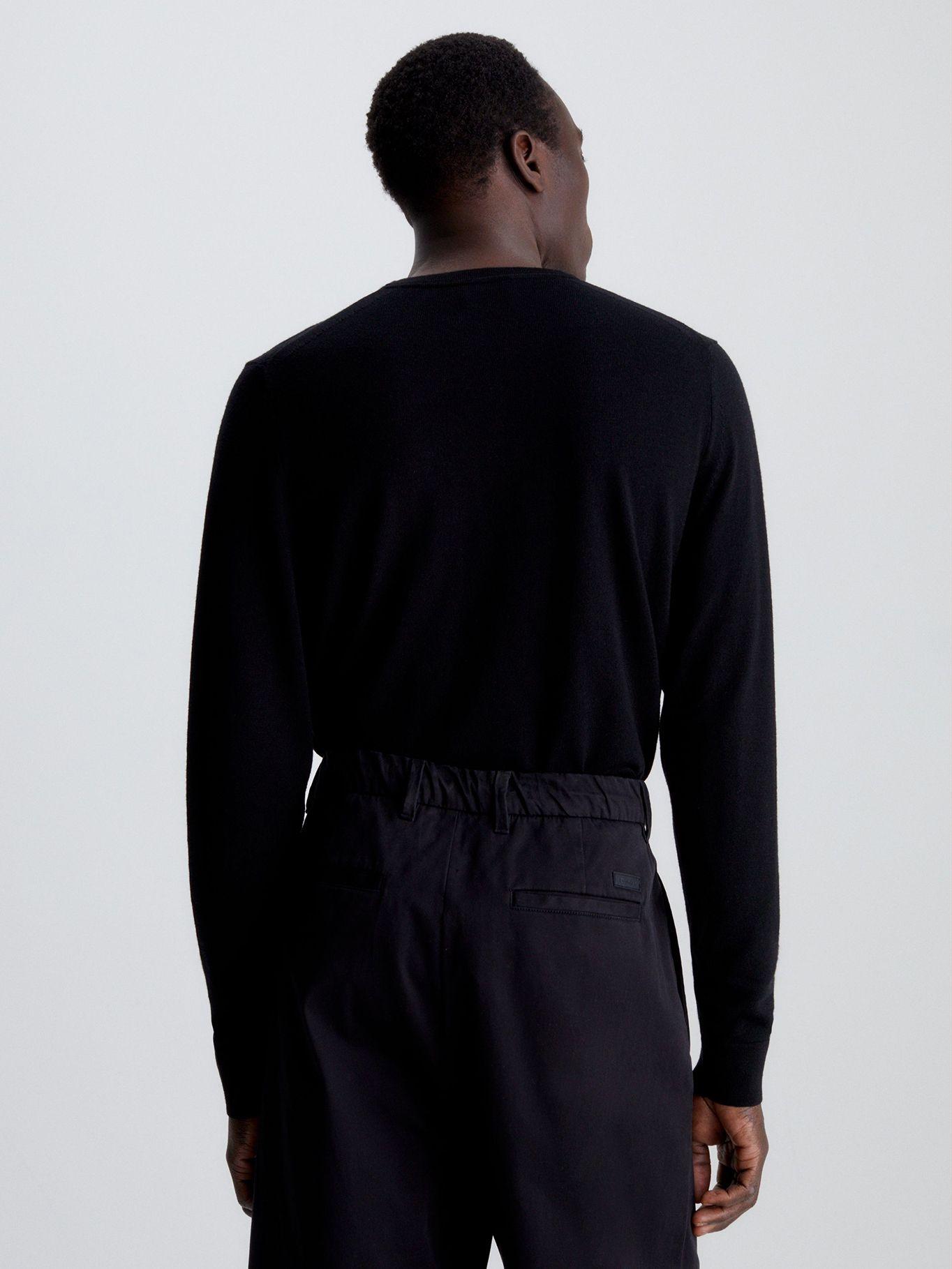 Sweater Superior Wool Crew Neck Swea Negro Calvin Klein-2