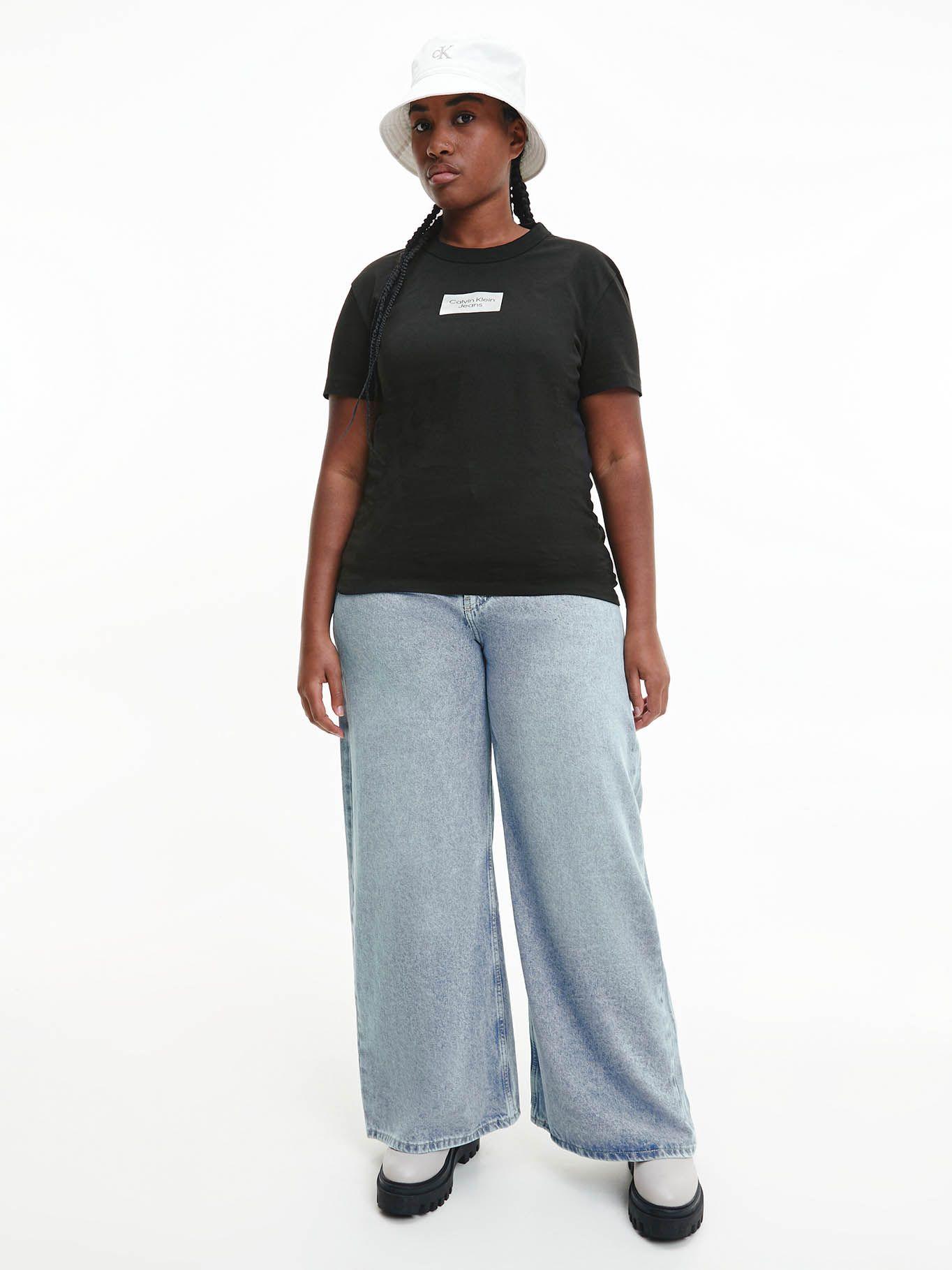 Camiseta fina de algodón orgánico Negro Calvin Klein-4