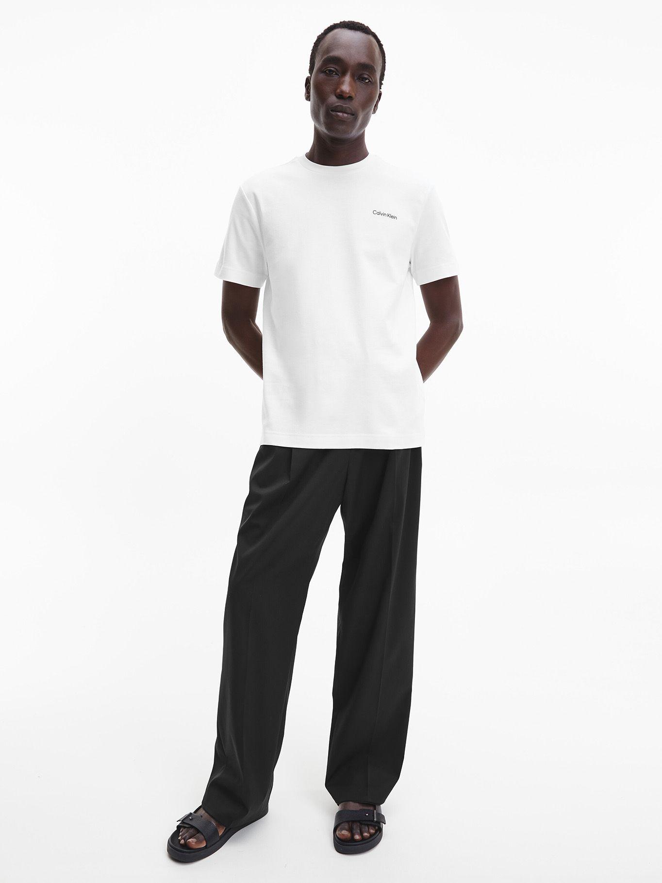 Polera Micro Logo Blanco Calvin Klein-1