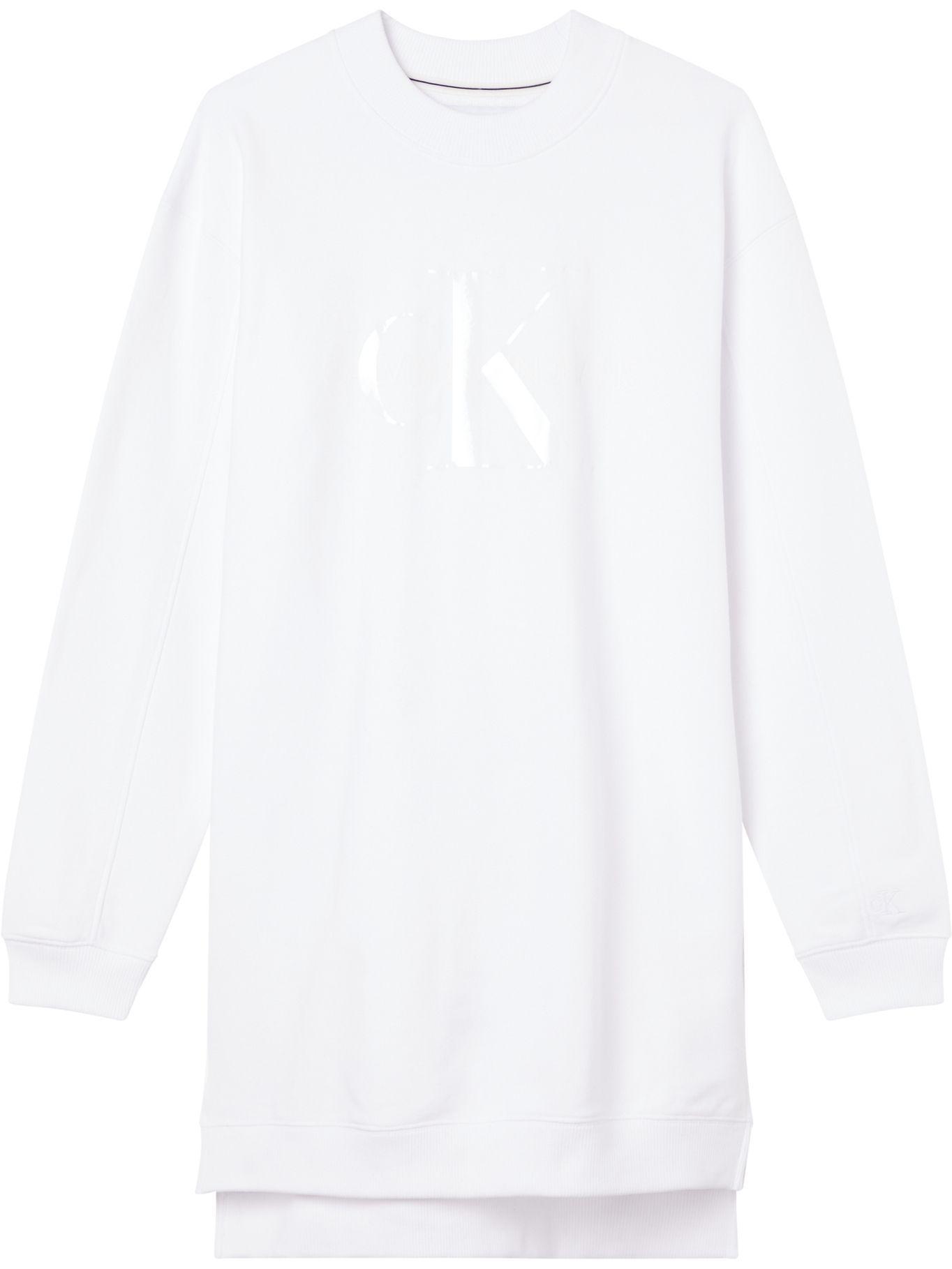 Vestido Tonal Monogram Blanco Calvin Klein-0