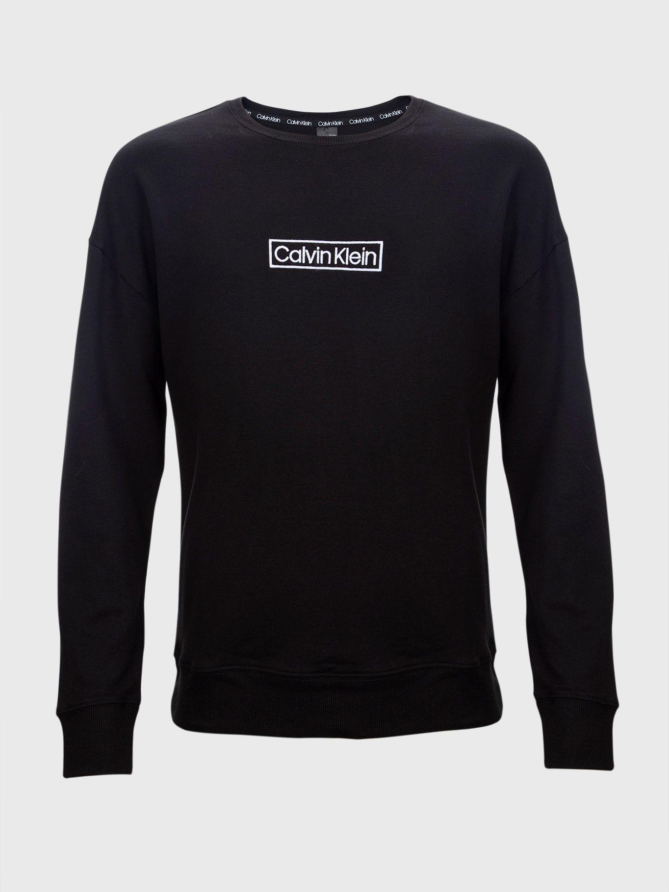 Polera Pijama L/S Reimagined Negro Calvin Klein-0