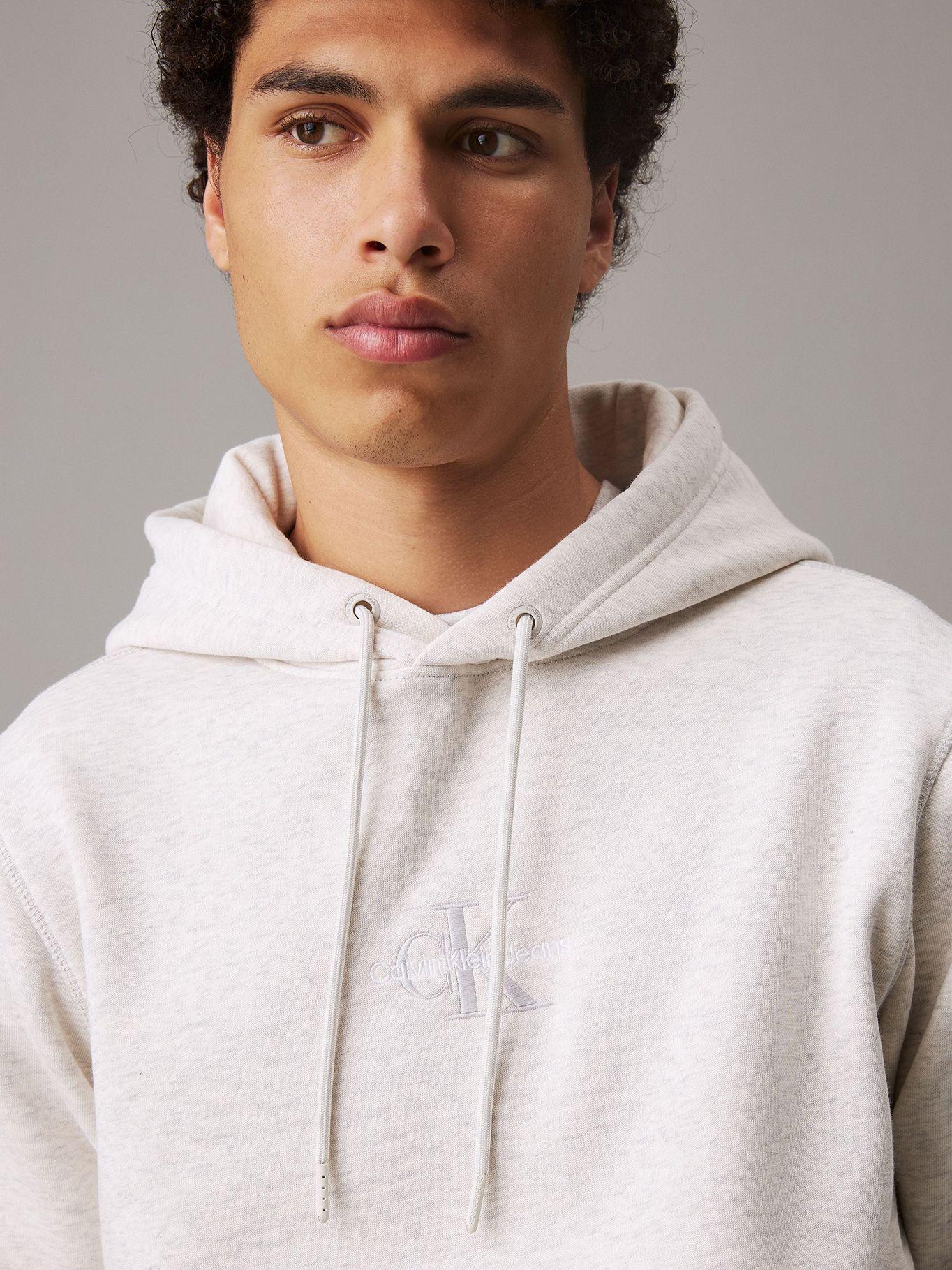 Polerón con Gorro Monologo Gris Calvin Klein-3