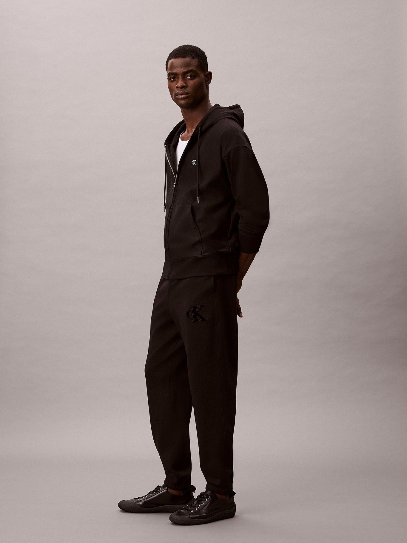 Jogger En Tejido de Felpa Pesada Negro Calvin Klein-3