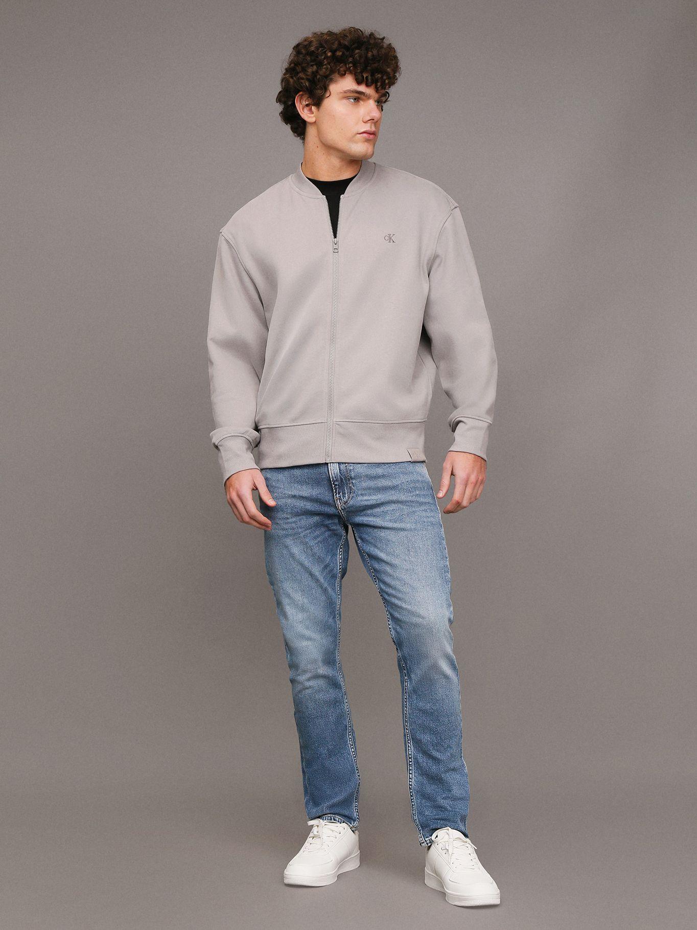 Polerón Ck Embro Bomber Gris Calvin Klein-1