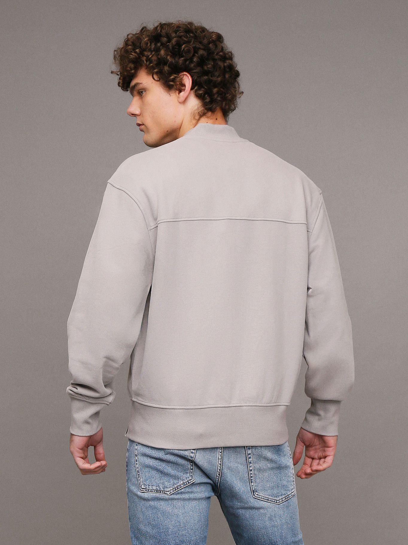 Polerón Ck Embro Bomber Gris Calvin Klein-3