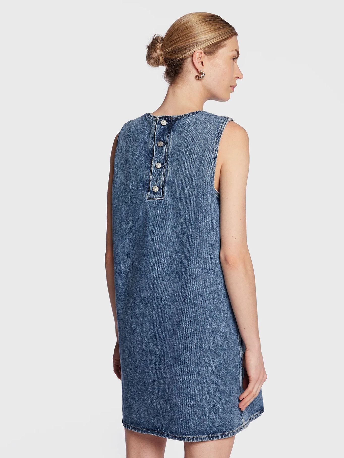 Vestido Sleeveless Boxy Celeste Calvin Klein-2